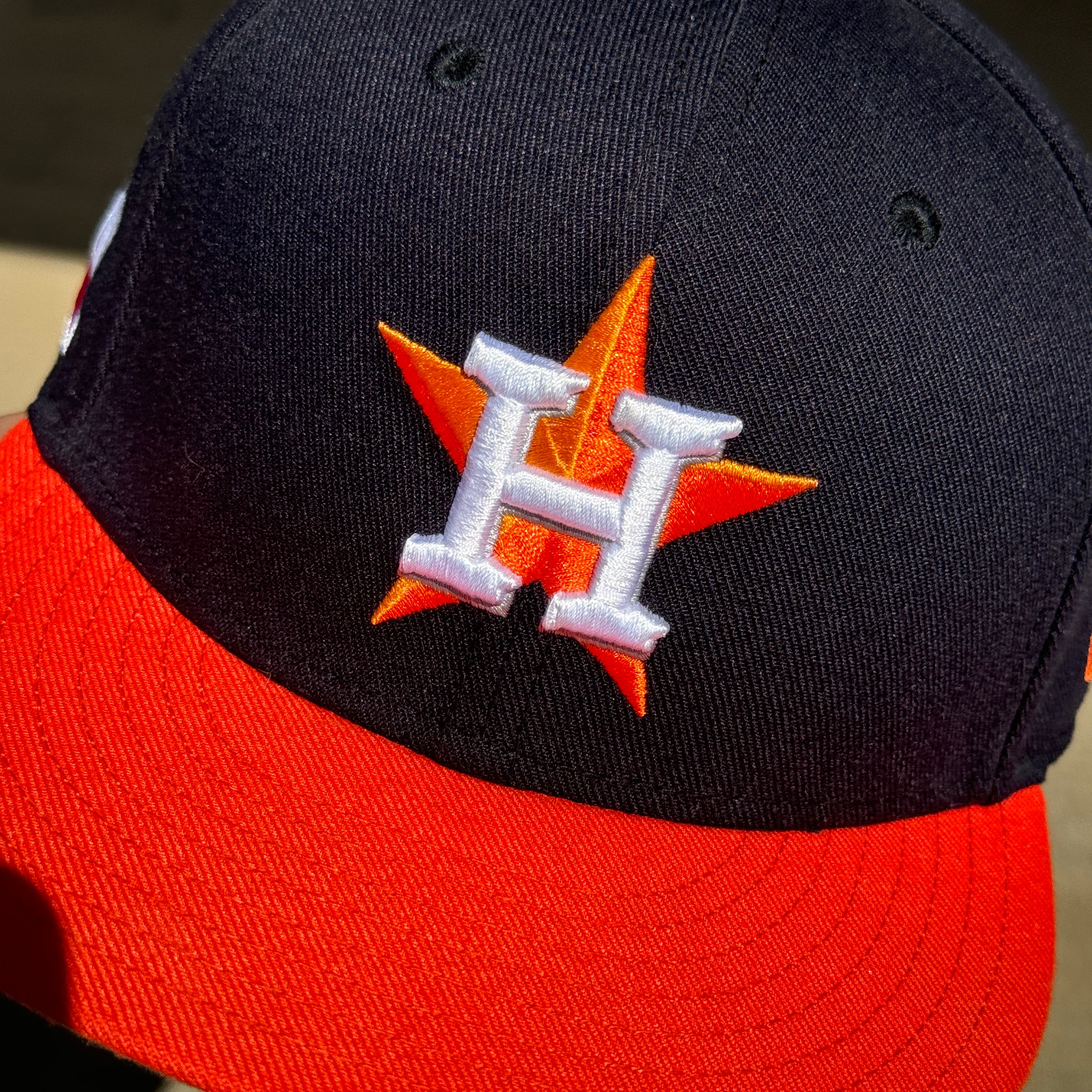 USED 1/8 Navy Houston Astros Texas Flag 59fifty New Era Fitted Hat Cap