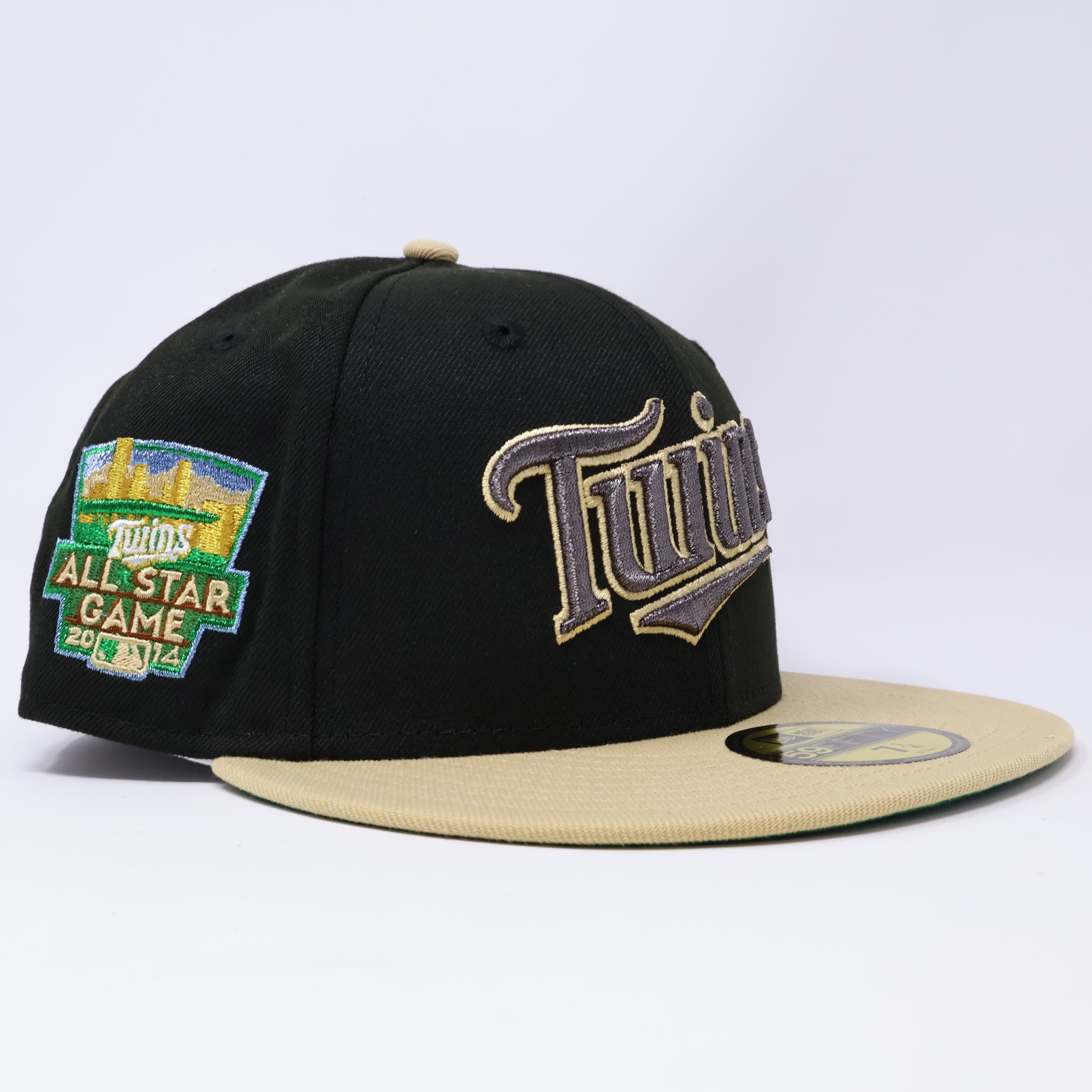 NWT 1/4 Black Minnesota Twins 2014 All Star Game 59fifty New Era Fitted Hat Cap