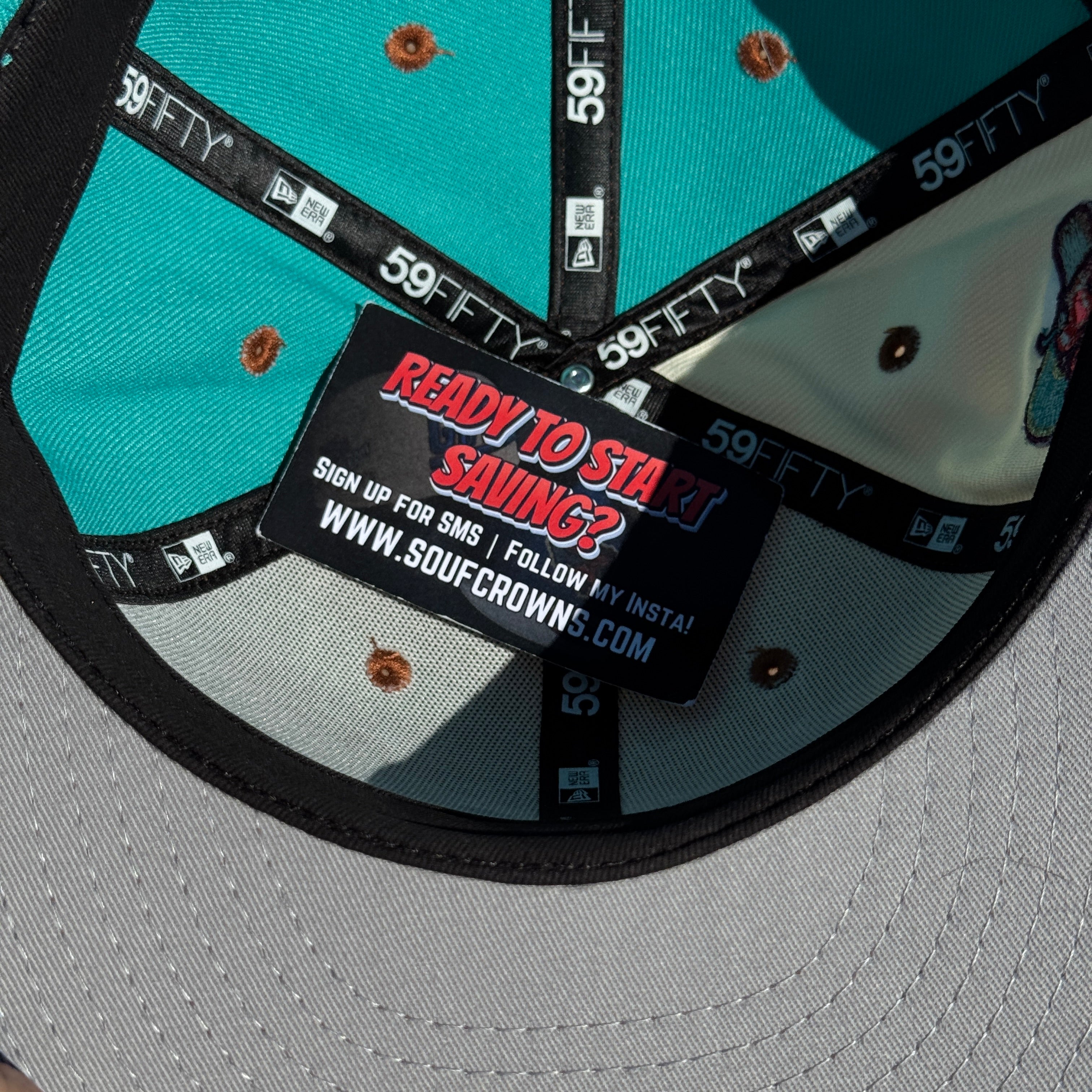 USED 1/8 Multicolor El Paso Diablos Minor League 59fifty New Era Fitted Hat Cap