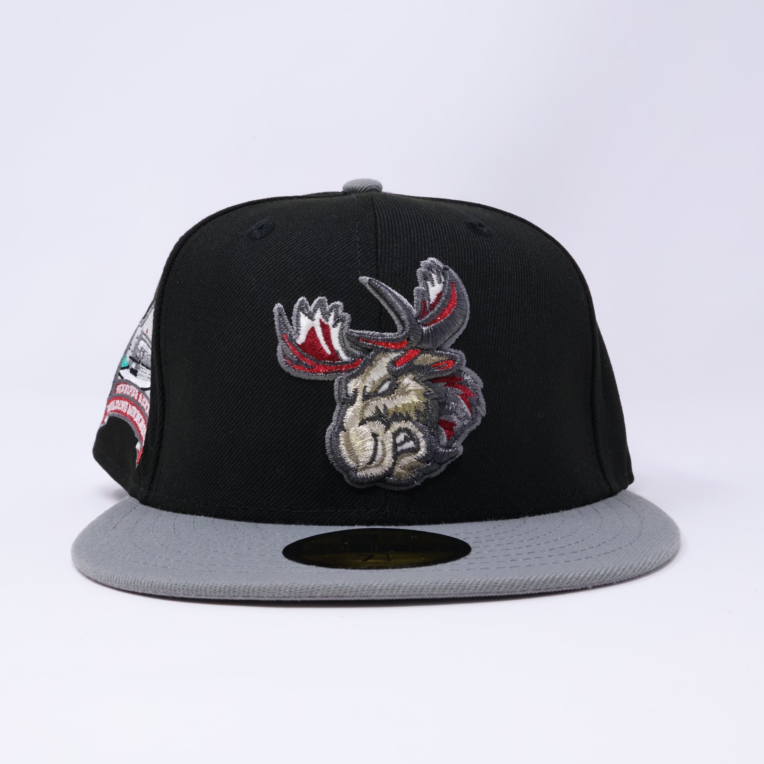 NWT 1/4 Black Manitoba Moose AHL 59fifty New Era Fitted Hat Cap