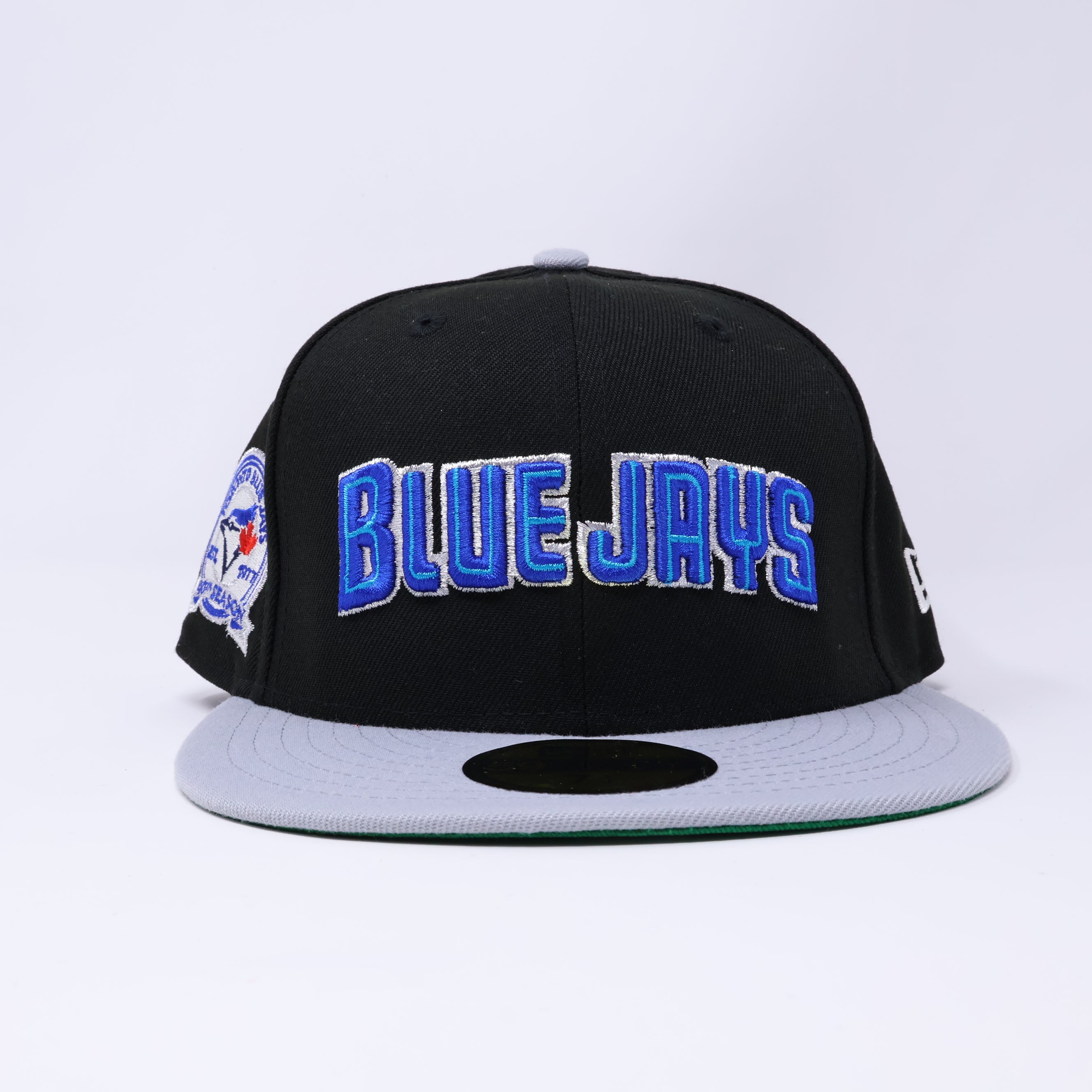 NWT 1/4 Black Toronto Blue Jays 40th Season 59fifty New Era Fitted Hat Cap