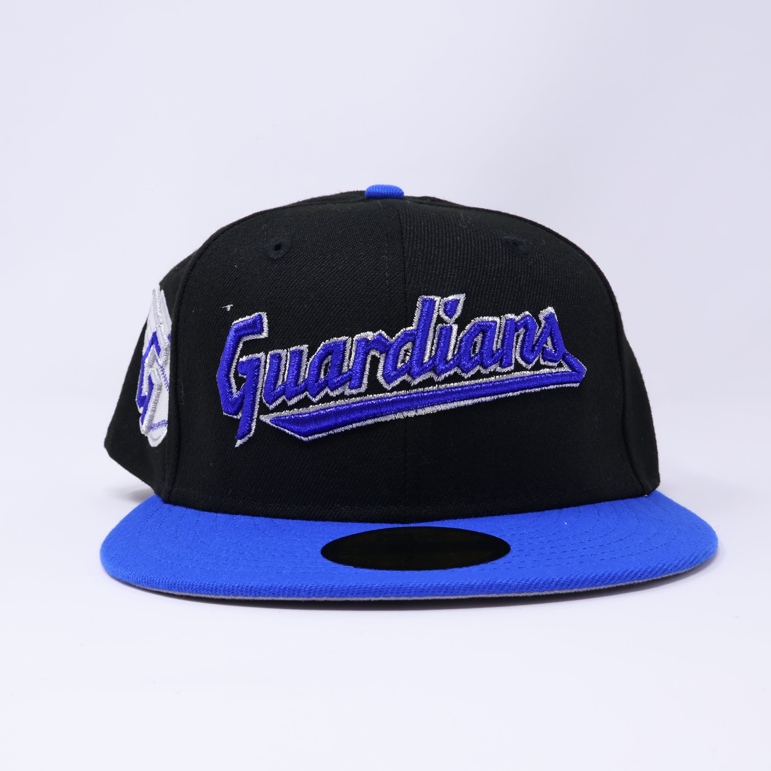 NWT 1/4 Black Cleveland Guardians G Logo 59fifty New Era Fitted Hat Cap