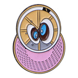 Various Pink Undervisor Eye Caps Graphic Pin