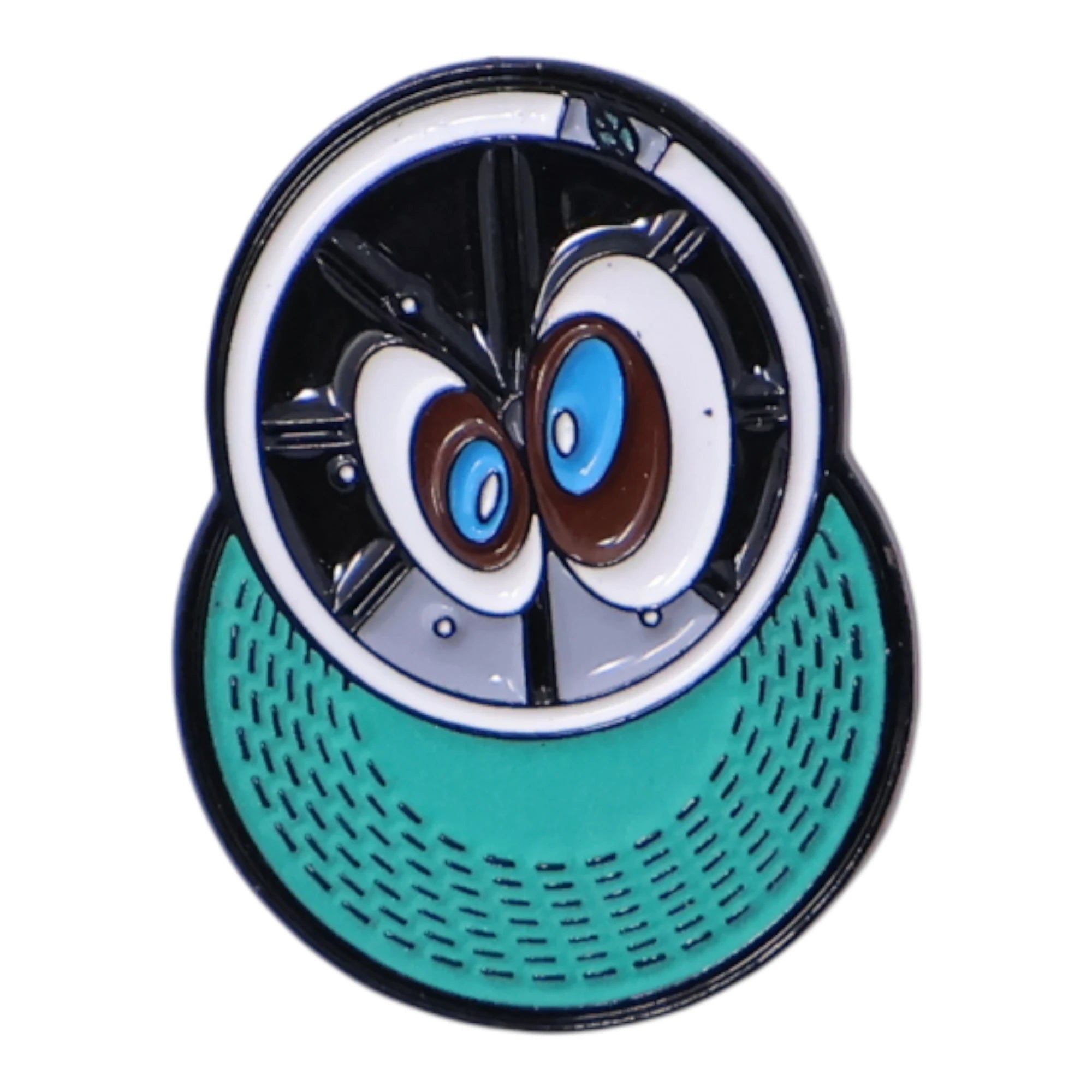 Various Turquoise Undervisor Eye Caps Graphic Pin