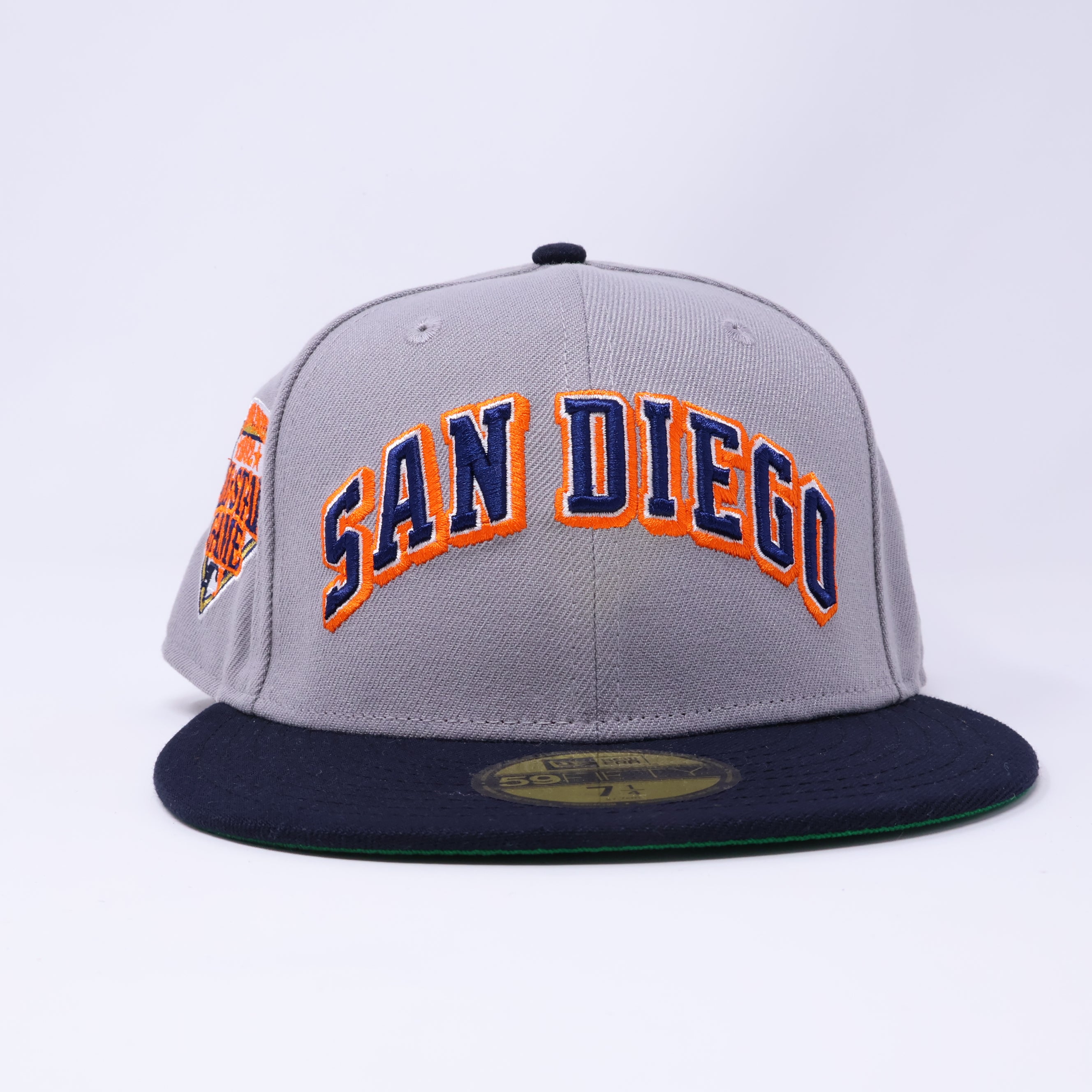 NWT 1/4 Gray San Diego Padres 1992 All Star Game 59fifty New Era Fitted Hat Cap