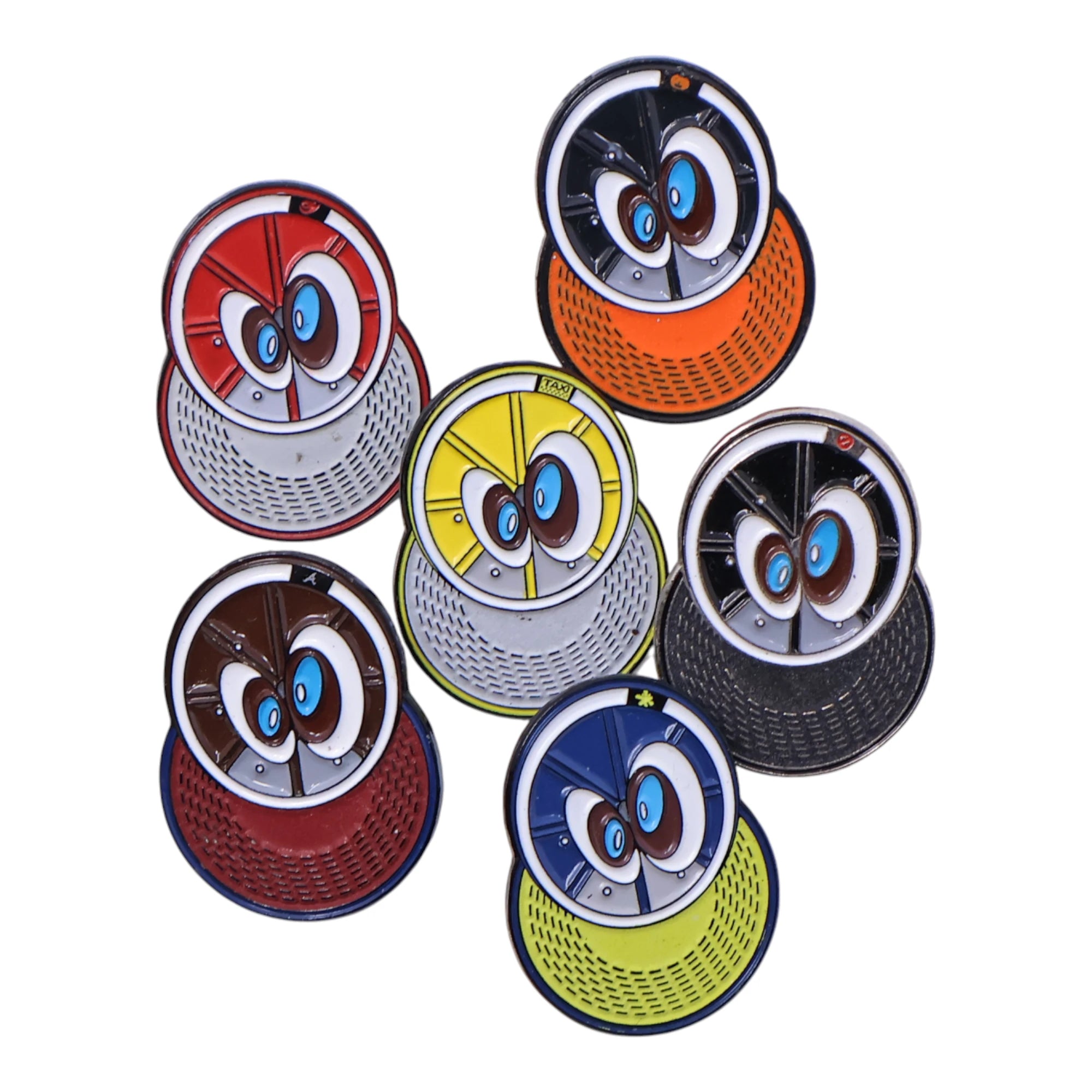 Various Color Undervisors Eye Caps Graphic Pin