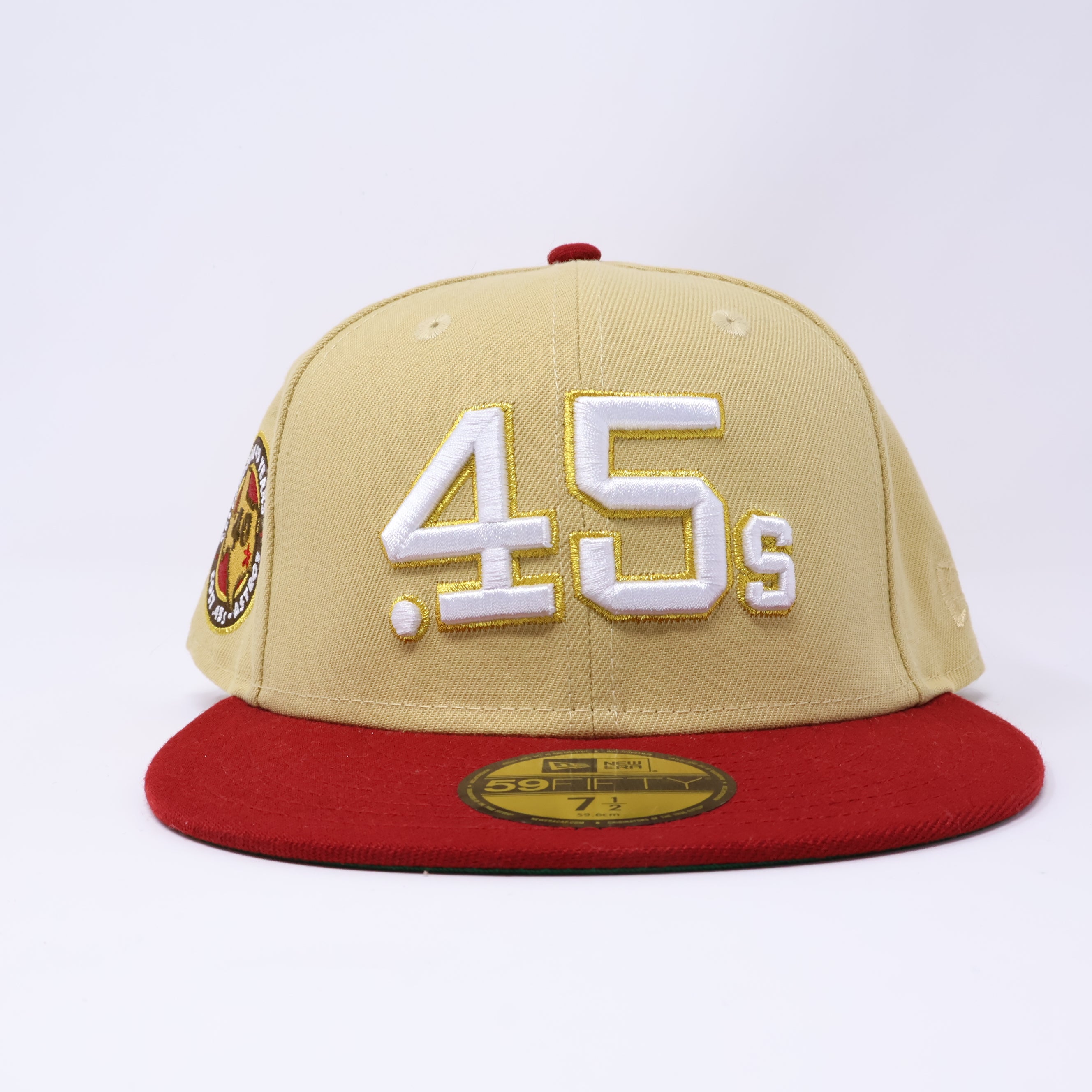 NWT 1/2 Khaki Houston Astros Celebrating 40 Years Colts 59fifty New Era Fitted Hat Cap