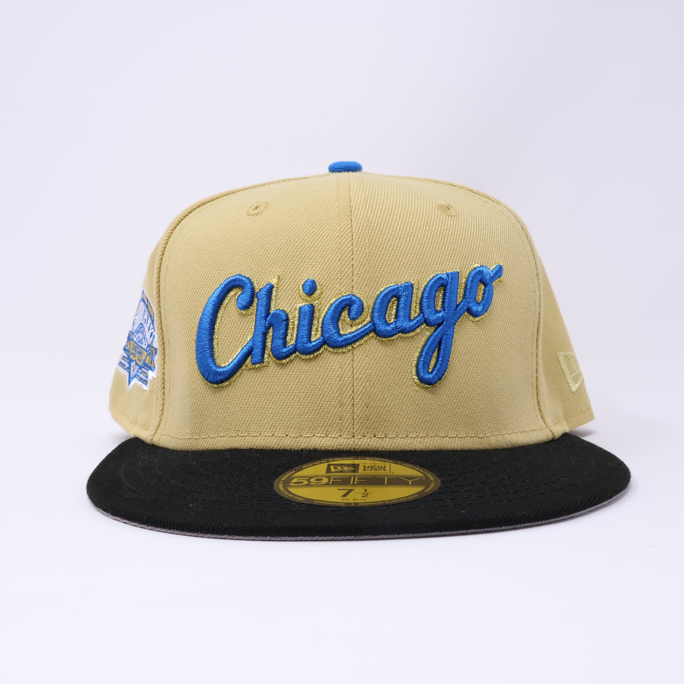 NWT 1/2 Khaki Chicago Cubs Comiskey Park 59fifty New Era Fitted Hat Cap