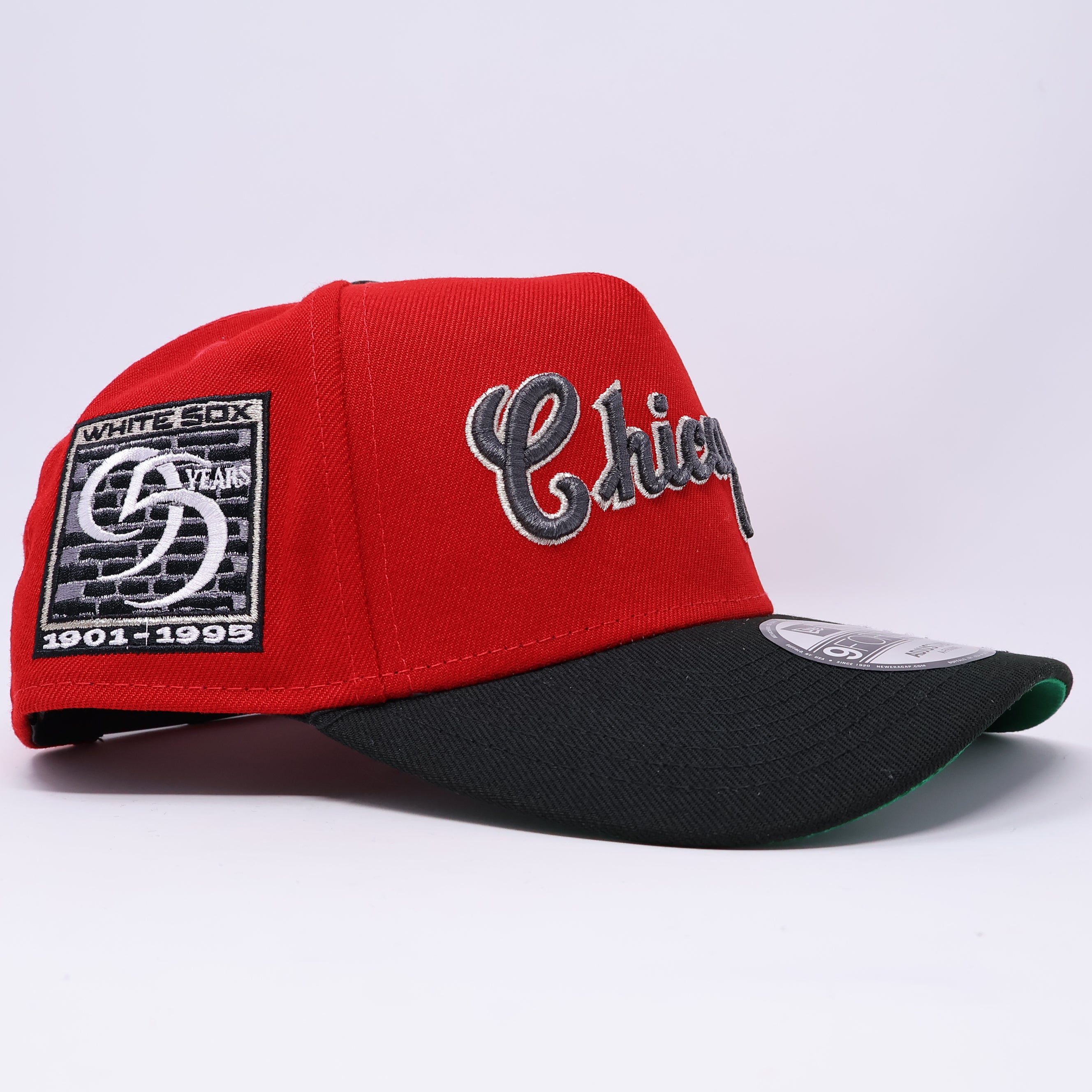 NWT Red Chicago White Sox 95 Years 9Forty A-Frame New Era Adjustable Snapback Hat 5 Panel
