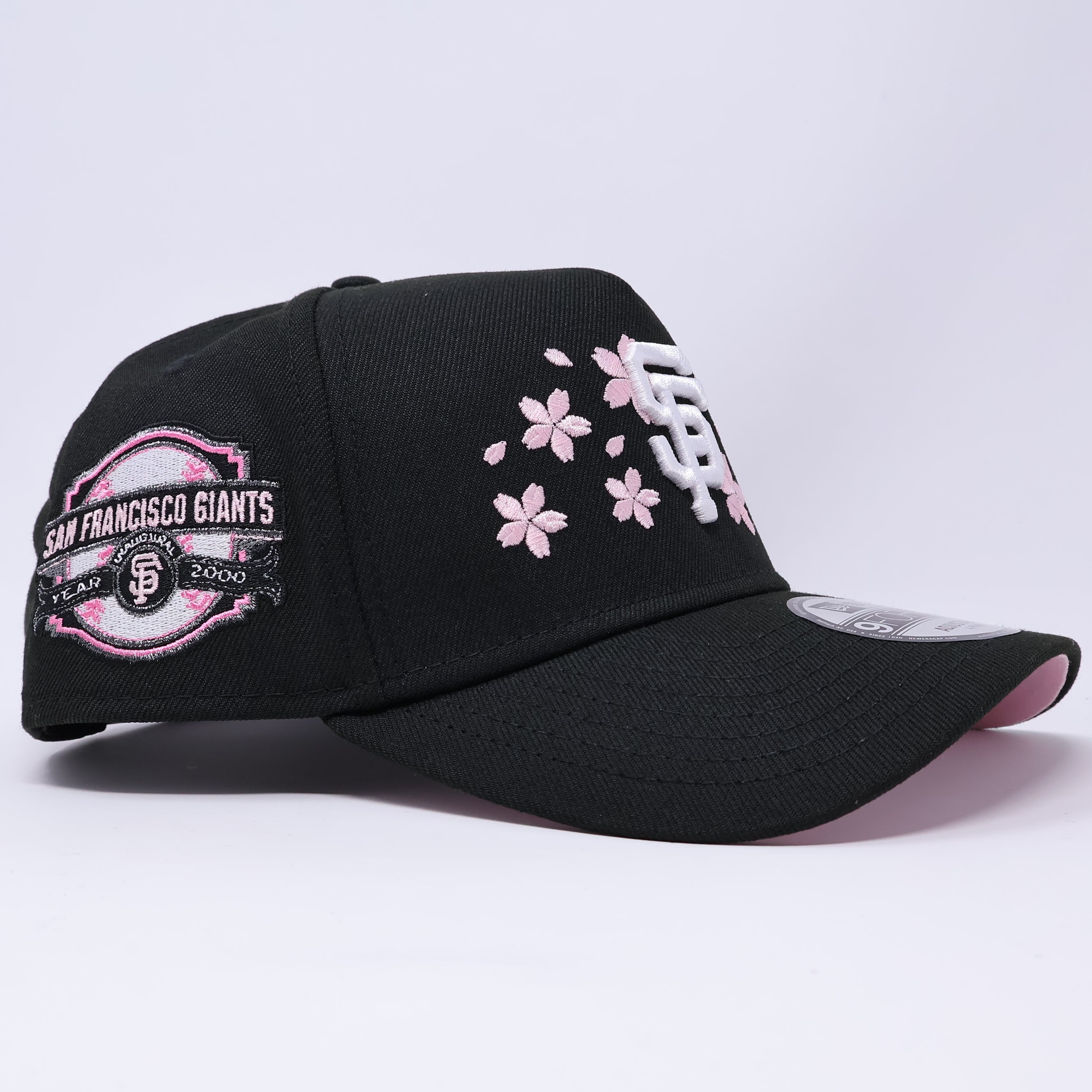 NWT Black San Francisco Giants Year 2000 9Forty A-Frame New Era Adjustable Snapback Hat 5 Panel