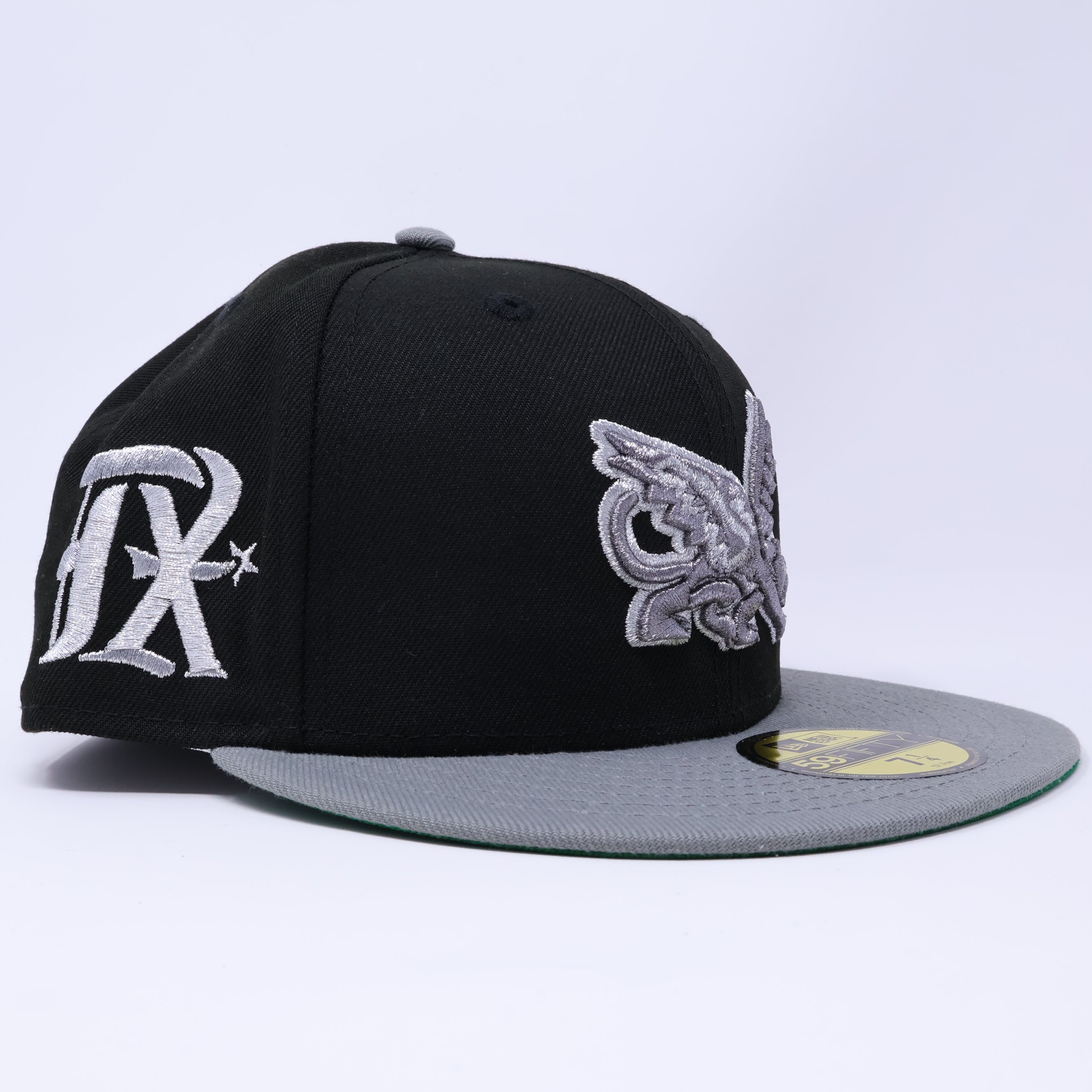 NWT 1/4 Black Dallas Texas Rangers Peagle City Connect 59fifty New Era Fitted Hat Cap