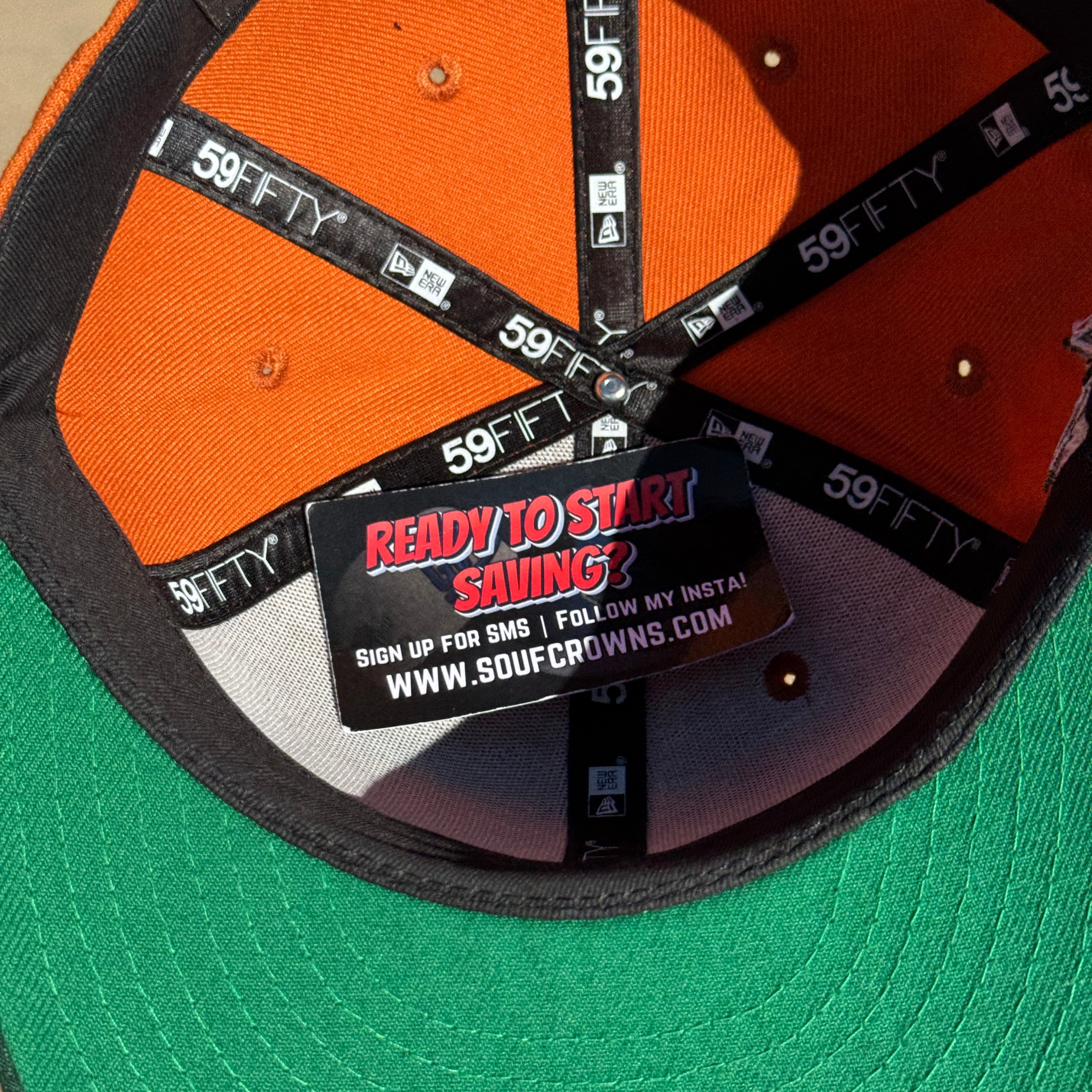 USED 1/8 Orange Colorado Rockies 2023 All Star Game 59fifty New Era Fitted Hat Cap