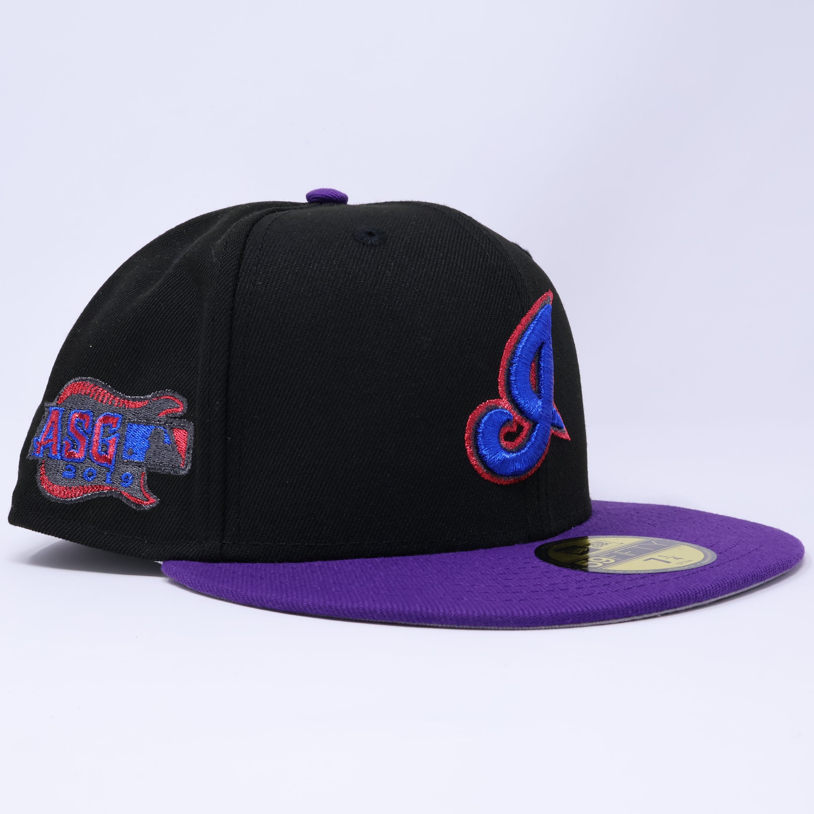NWT 1/4 Black Cleveland Indians 2019 ASG 59fifty New Era Fitted Hat Cap