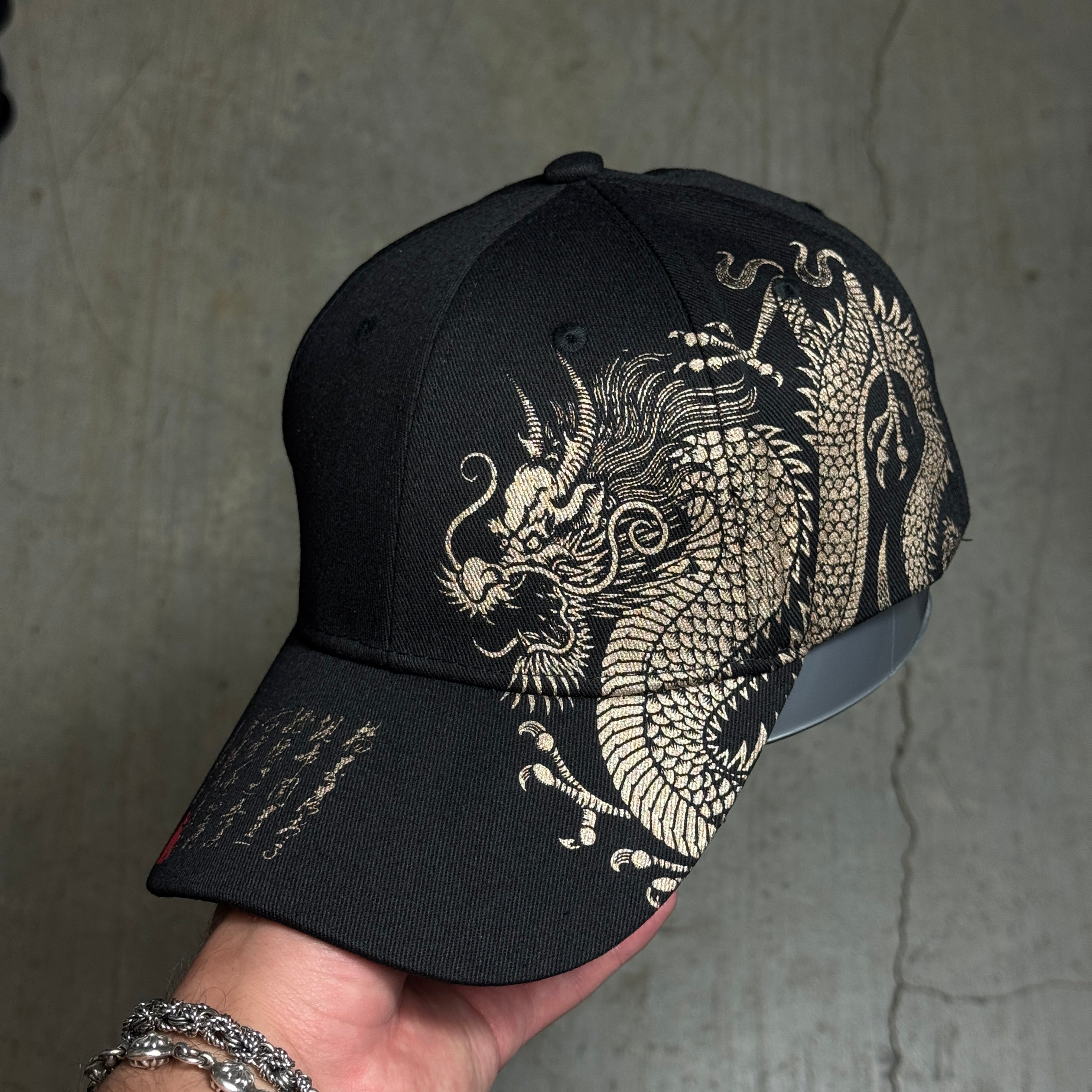 Y2K Dragon Hat Cap Streetwear Cyberpunk Asian Aesthetic Snapback Fashion Cap