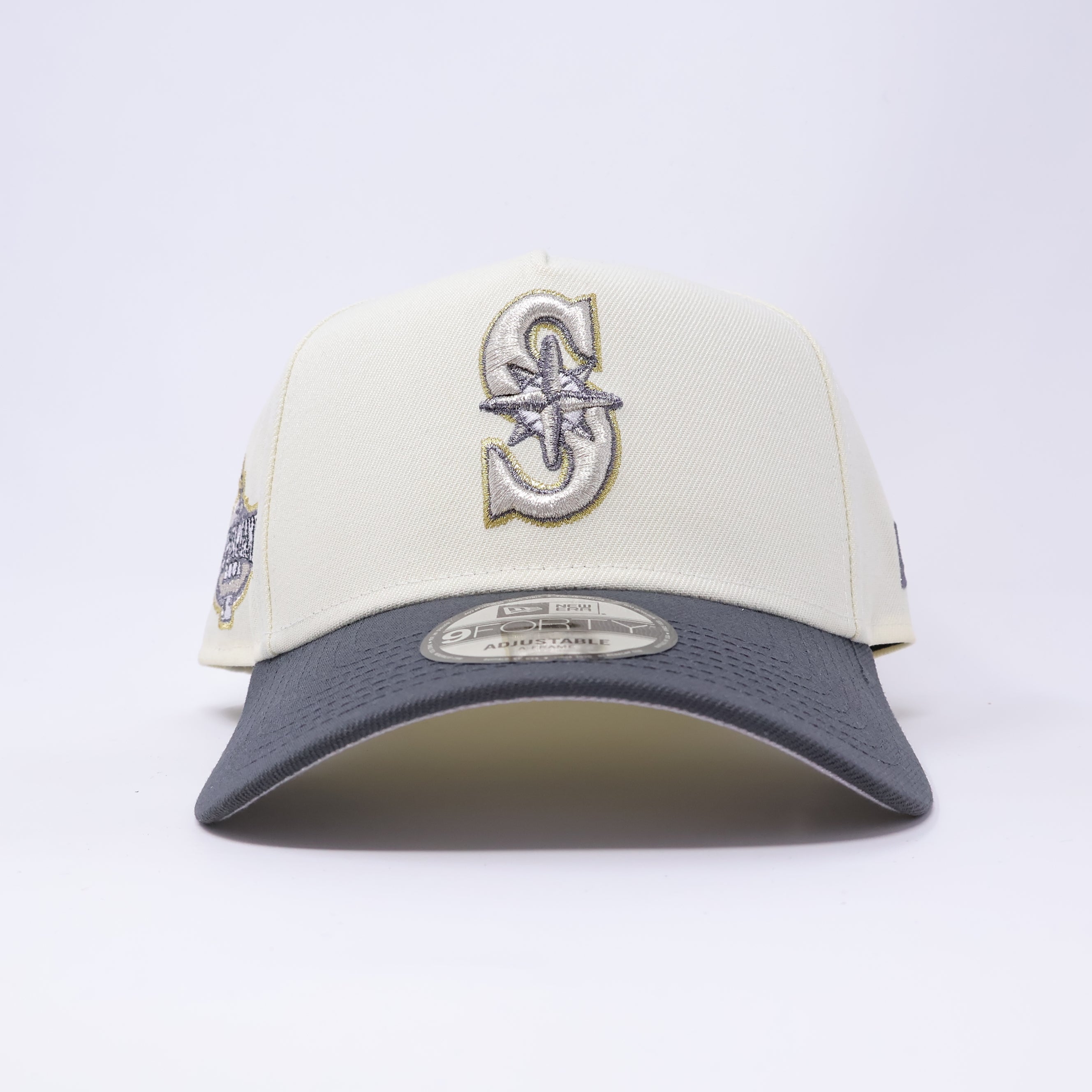 NWT Chrome Seattle Mariners 2001 All Star Game 9Forty A-Frame New Era Adjustable Snapback Hat 5 Panel