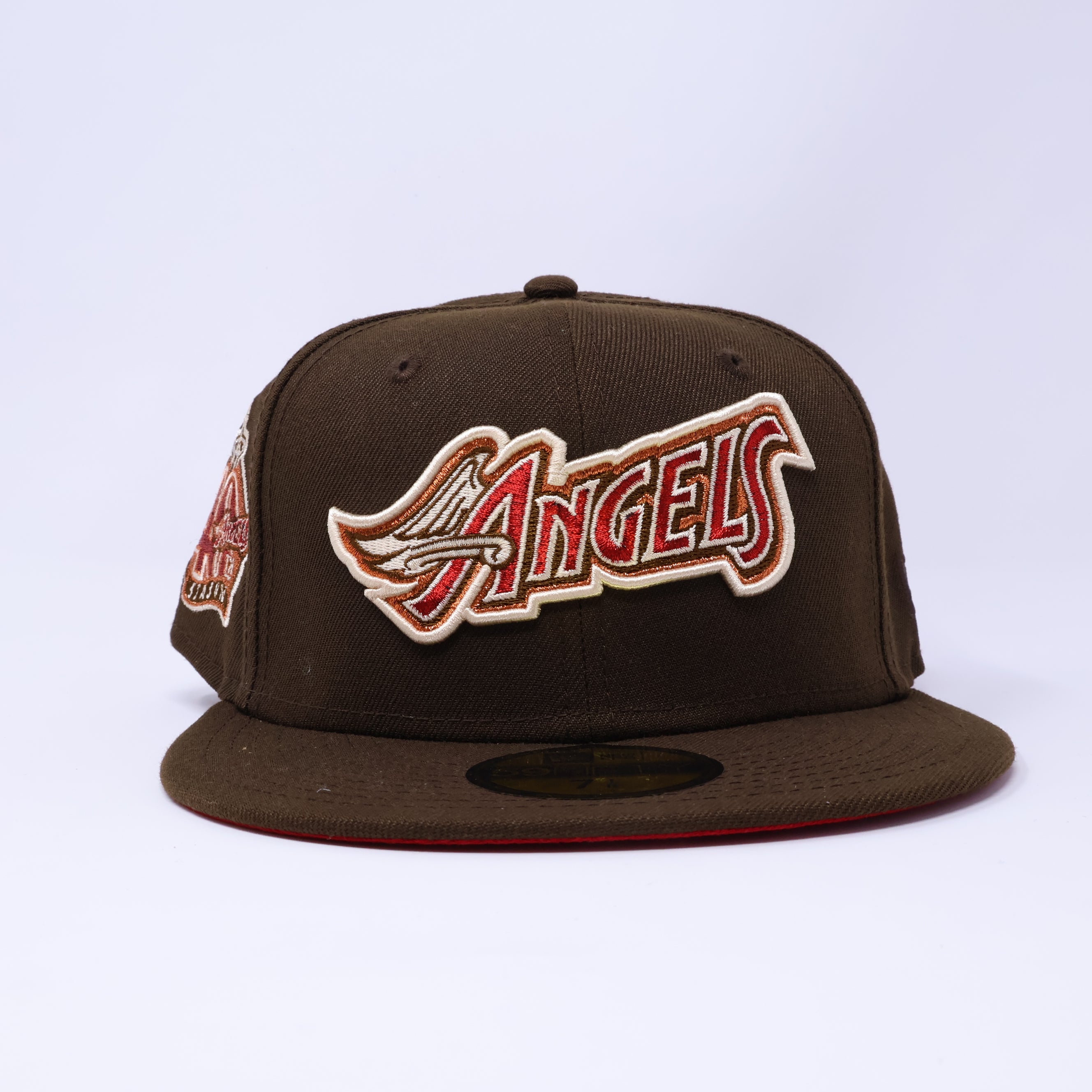 NWT Brown Los Angeles Angels 40th Season 59fifty New Era Fitted Hat Cap