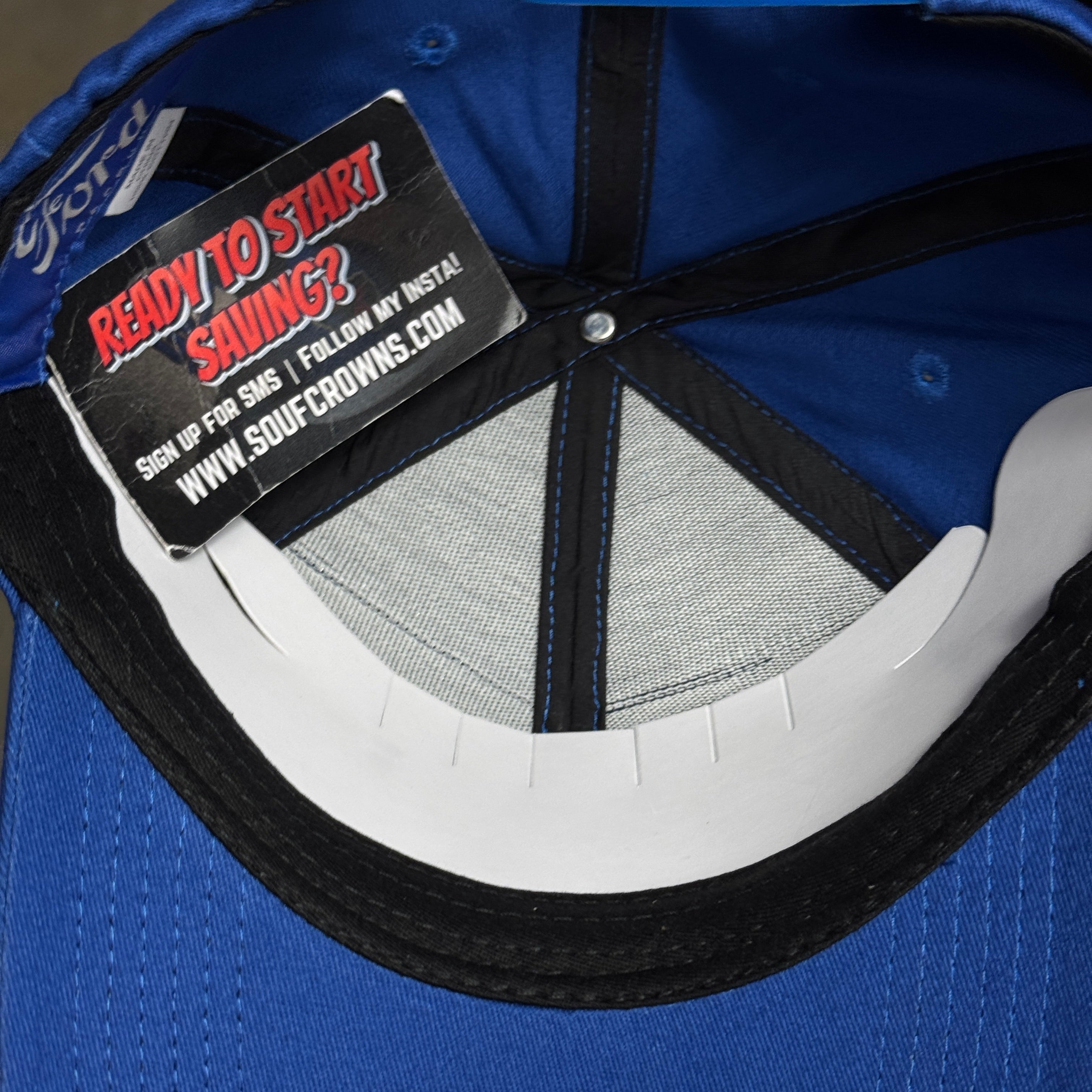 NWT Ford Blue Snapback Hat Cap Adjustable Logo Classic Trucker Mens Womens Fashion