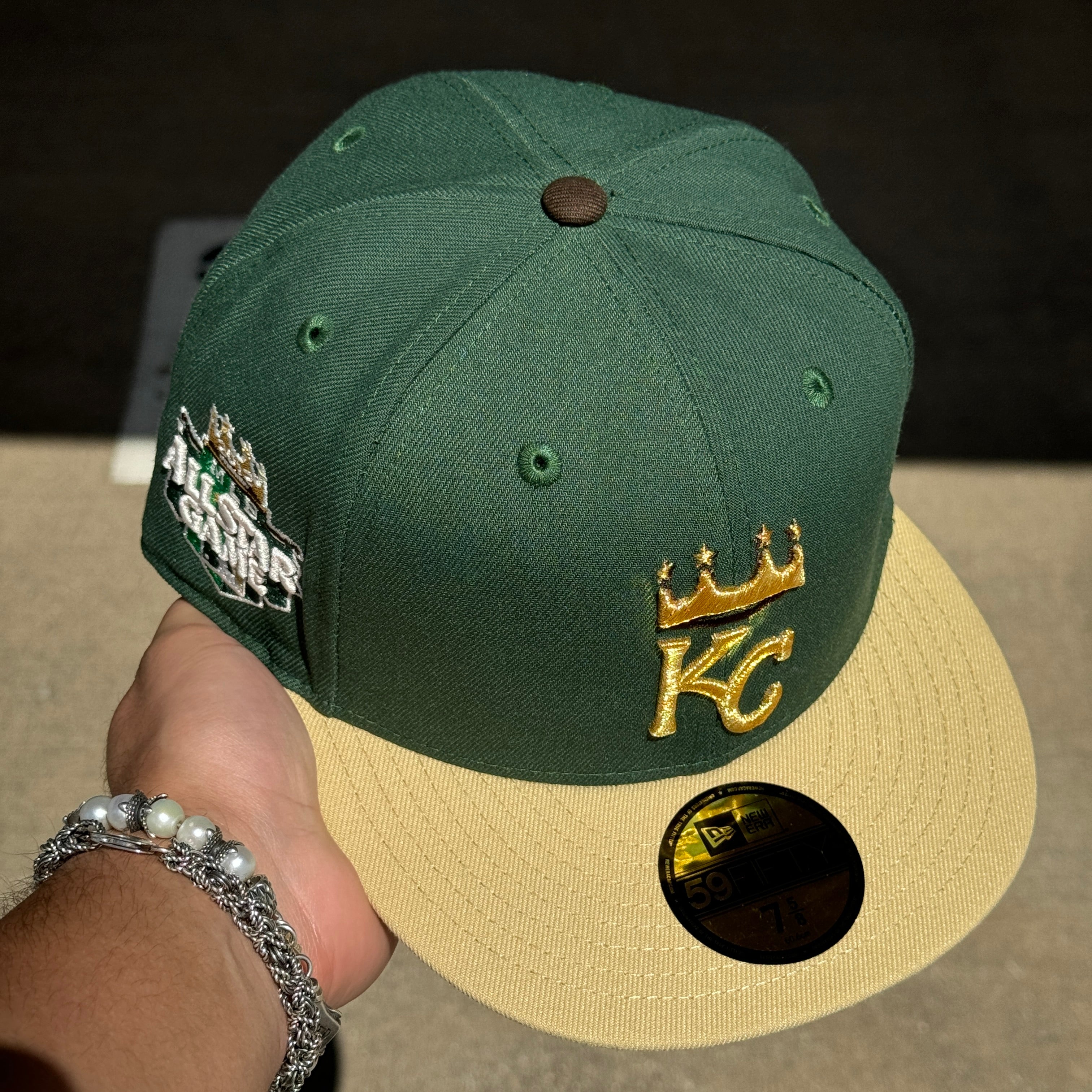 NEW Green Kansas City Royals 2012 All Star Game 59fifty New Era Fitted Hat Cap