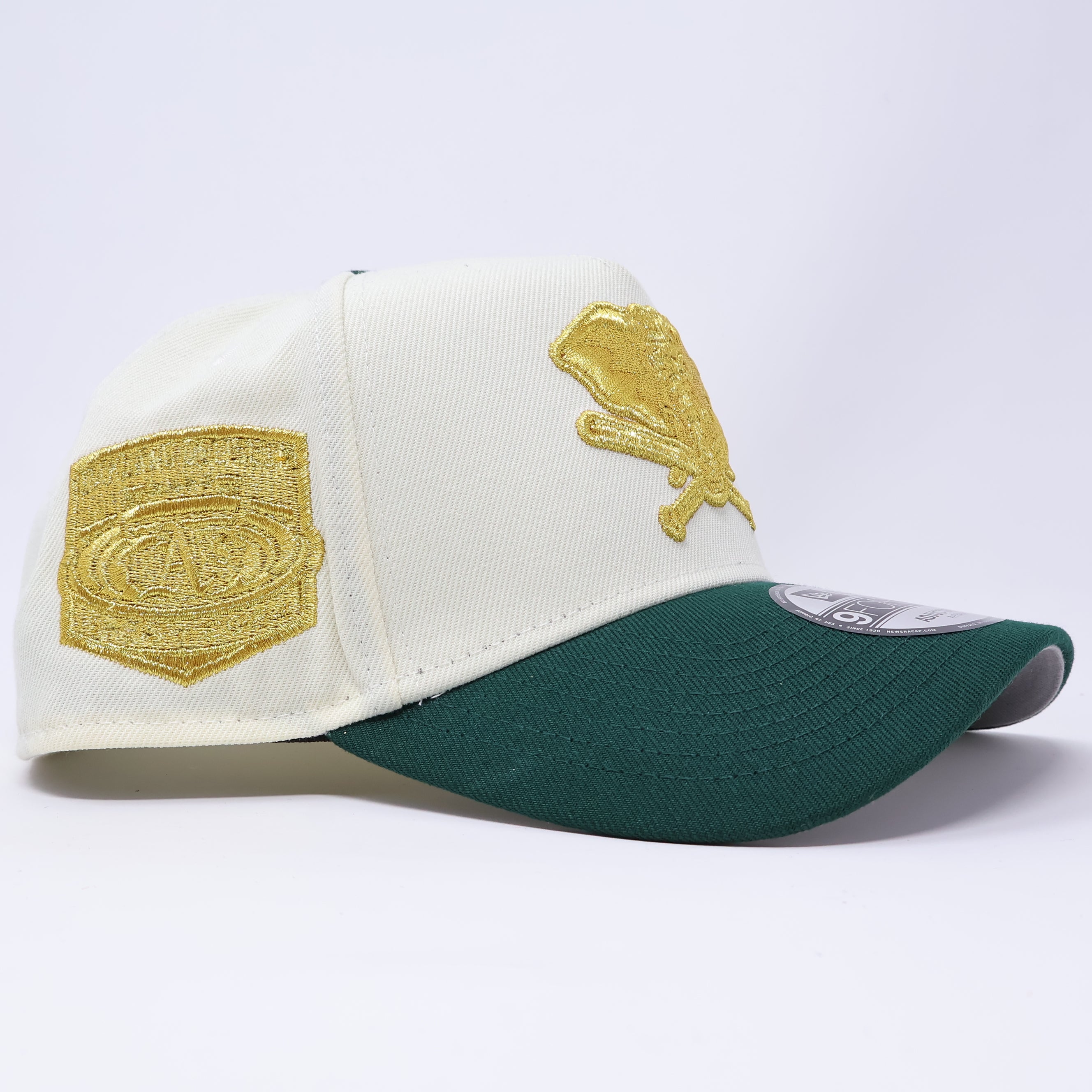 NWT Chrome Oakland Athletics Stadium 9Forty A-Frame New Era Adjustable Snapback Hat 5 Panel