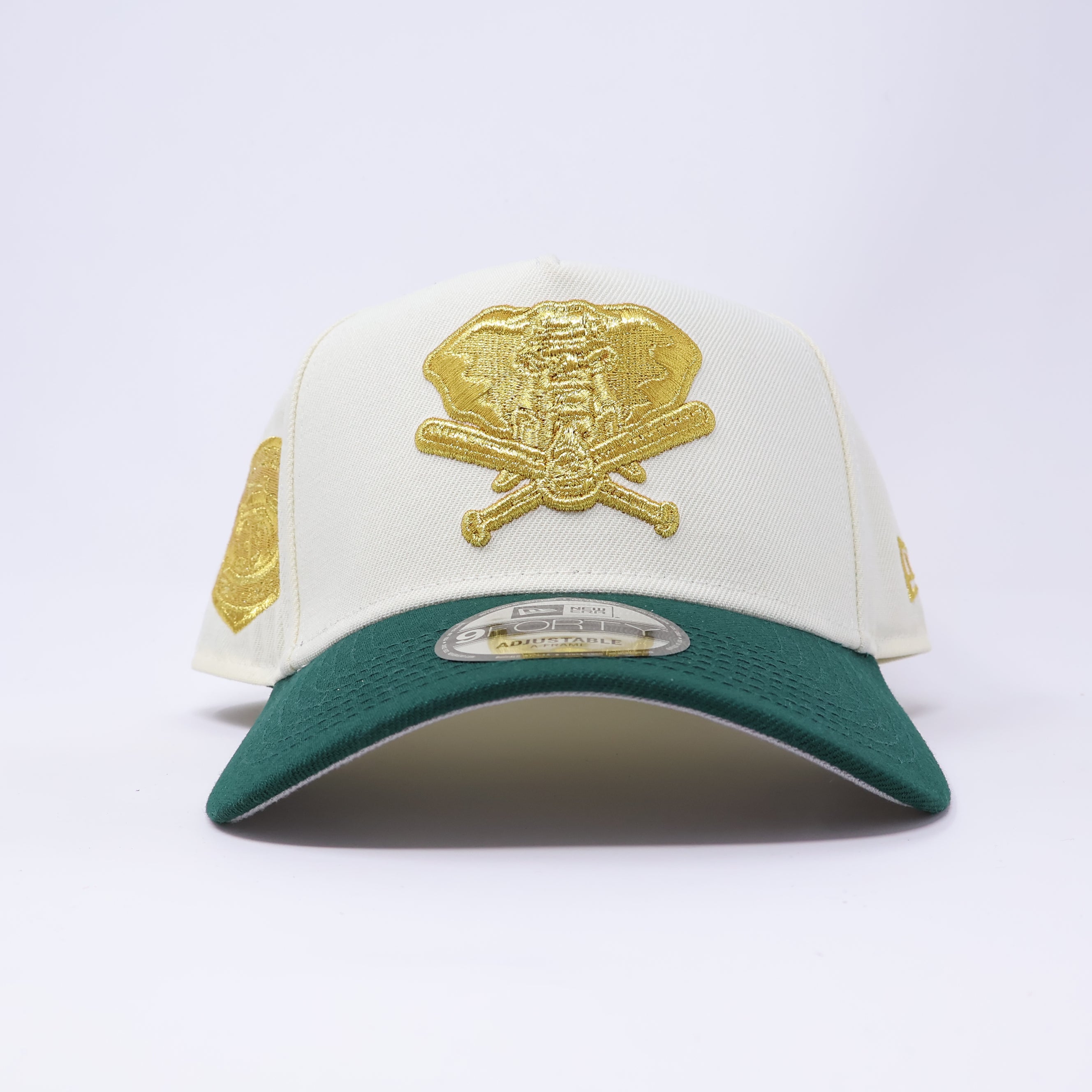 NWT Chrome Oakland Athletics Stadium 9Forty A-Frame New Era Adjustable Snapback Hat 5 Panel