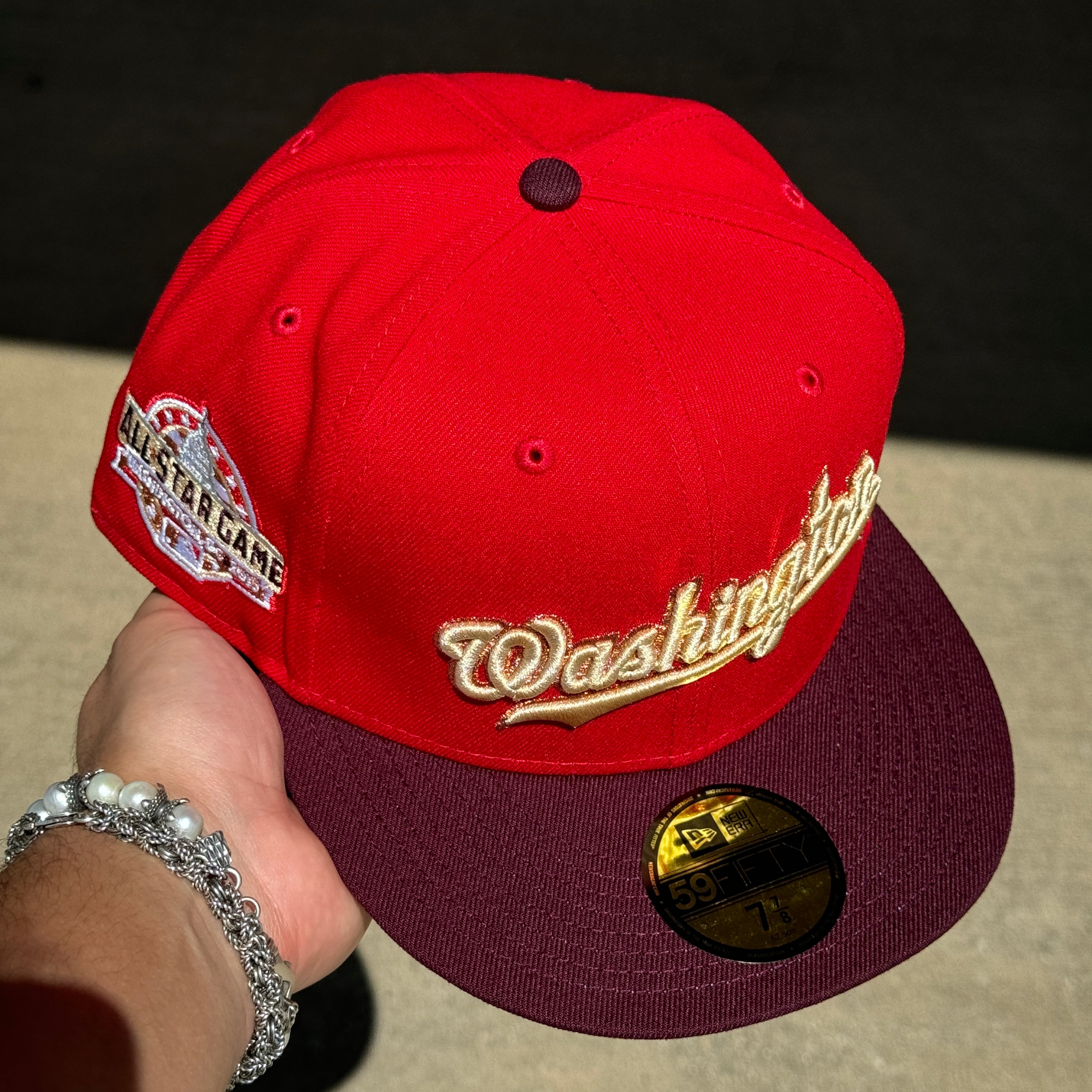 NEW Red Washington Nationals 2017 All Star Game 59fifty New Era Fitted Hat Cap