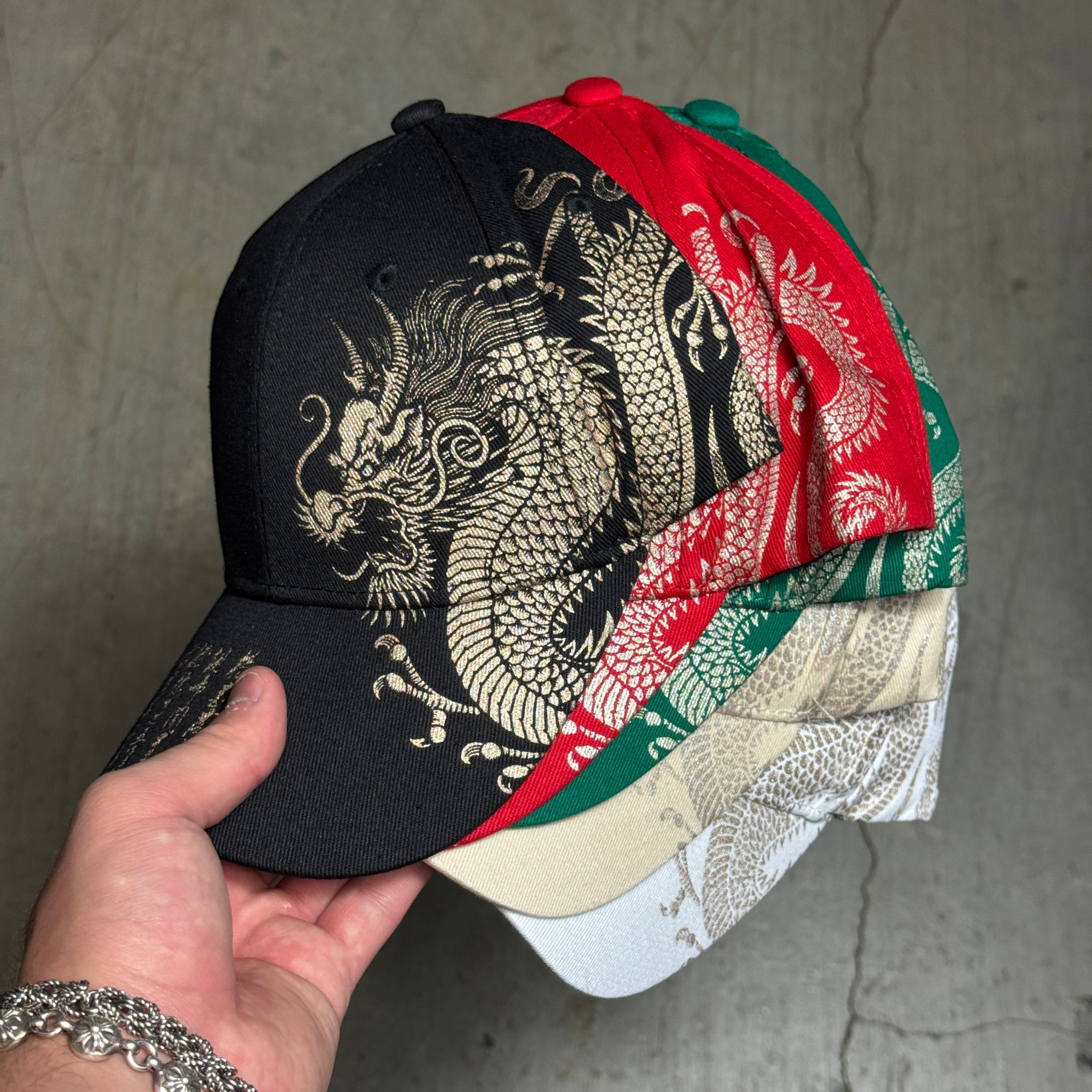 Y2K Dragon Hat Cap Streetwear Cyberpunk Asian Aesthetic Snapback Fashion Cap