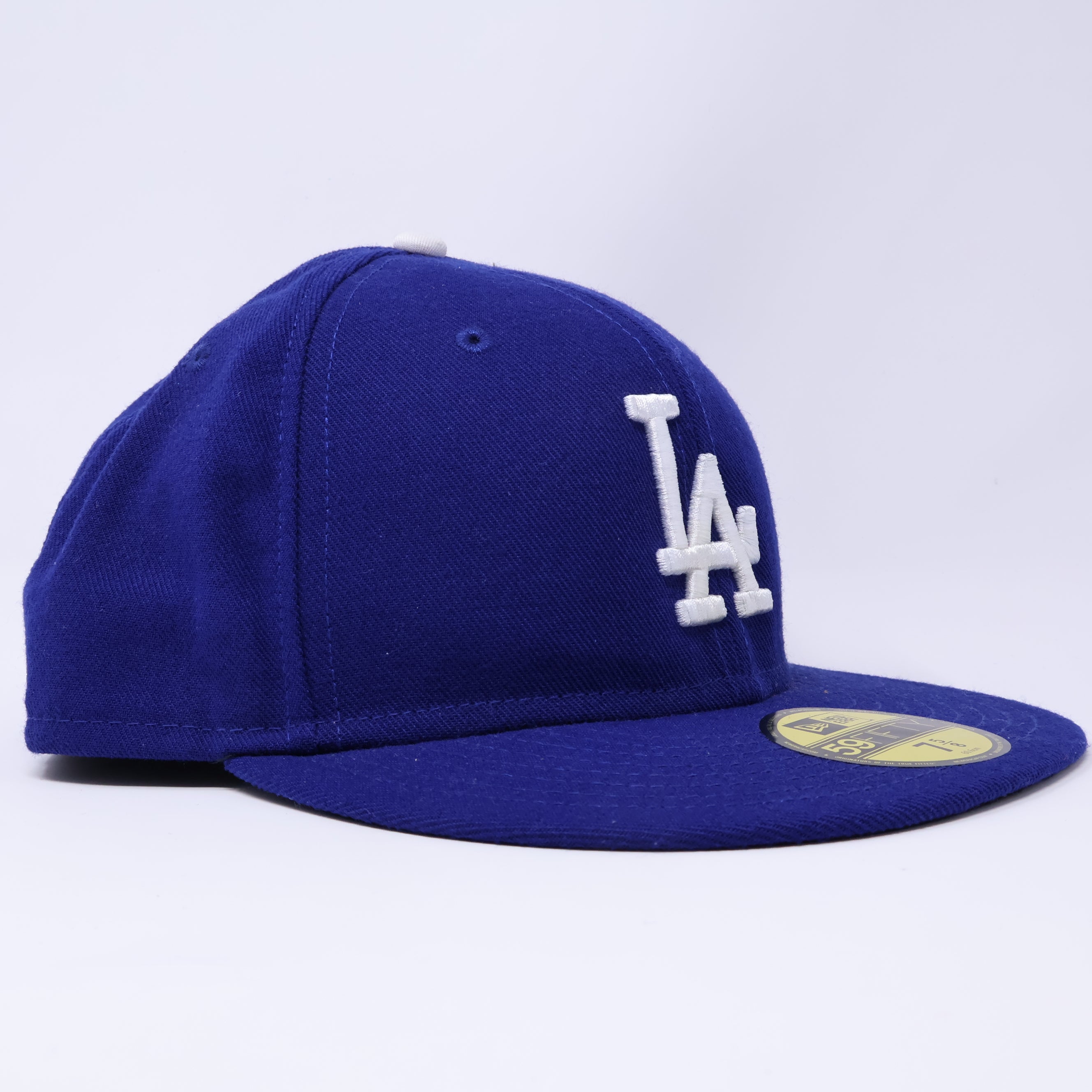 NWT 5/8 Blue Los Angeles Dodgers Classic Simple Dope 59fifty New Era Fitted Hat Cap
