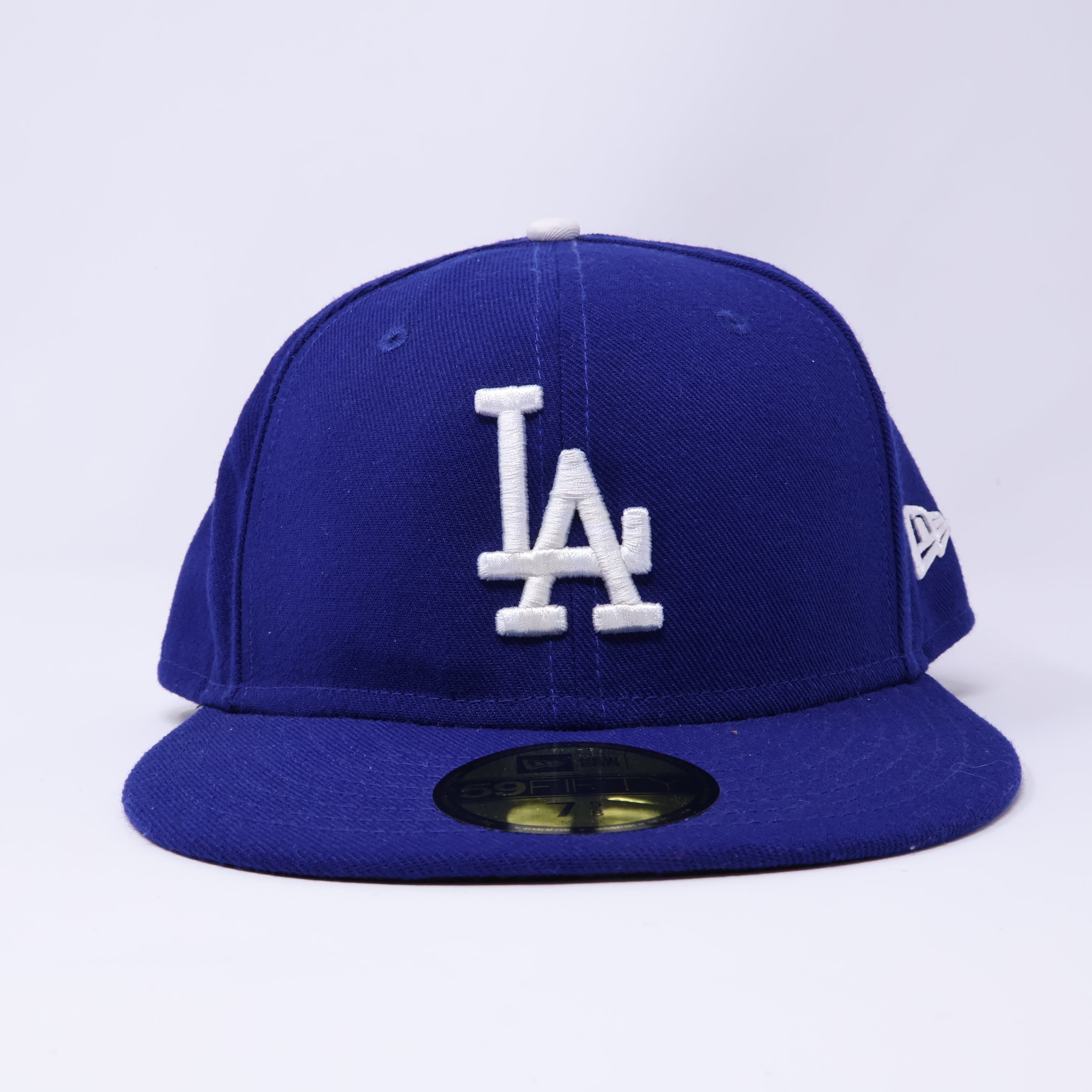 NWT 5/8 Blue Los Angeles Dodgers Classic Simple Dope 59fifty New Era Fitted Hat Cap