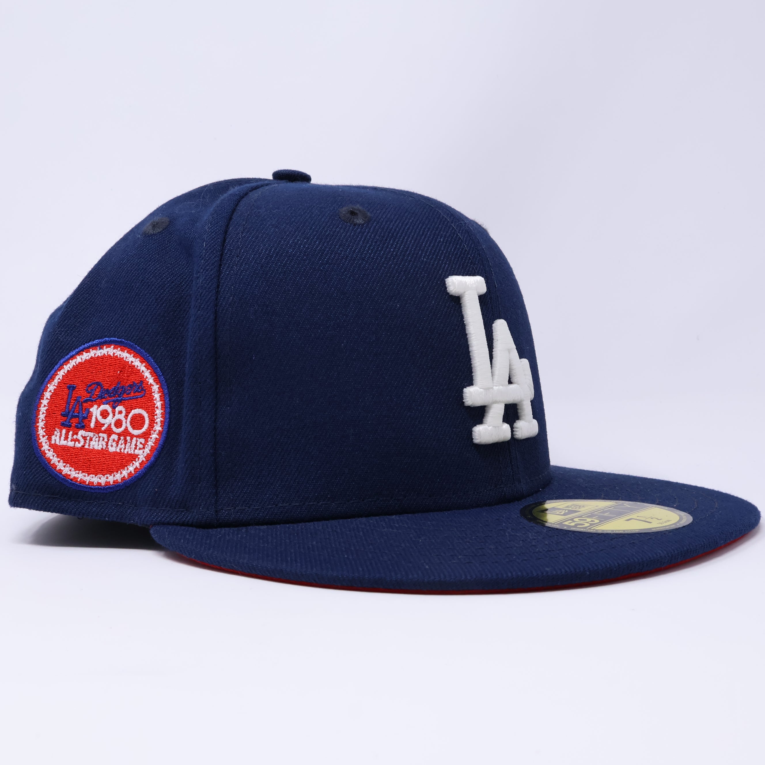 NWT 1/2 Navy Los Angeles Dodgers 1980 All Star Game 59fifty New Era Fitted Hat Cap