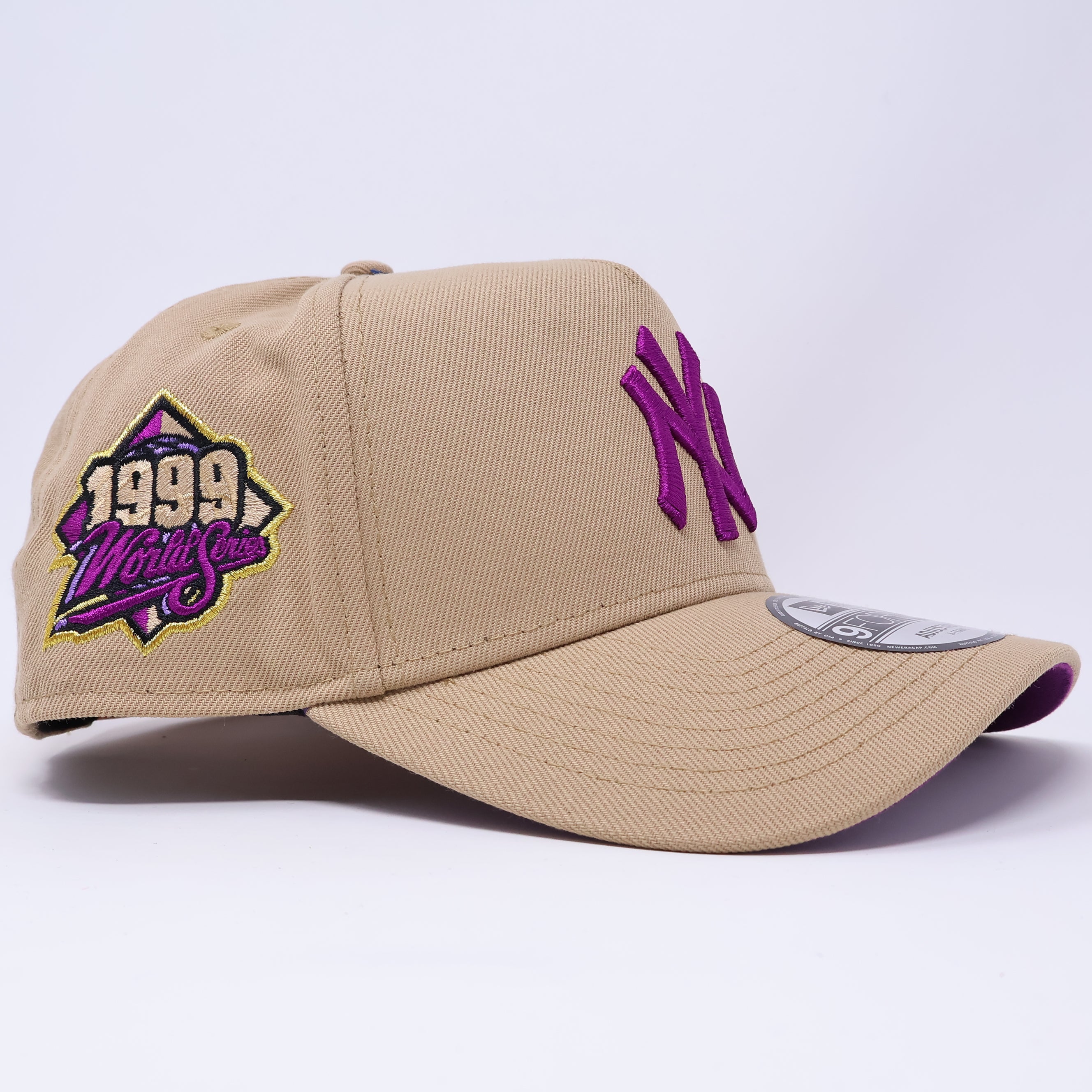 NWT Khaki New York Yankees 1999 World Series 9Forty A-Frame New Era Adjustable Snapback Hat 5 Panel