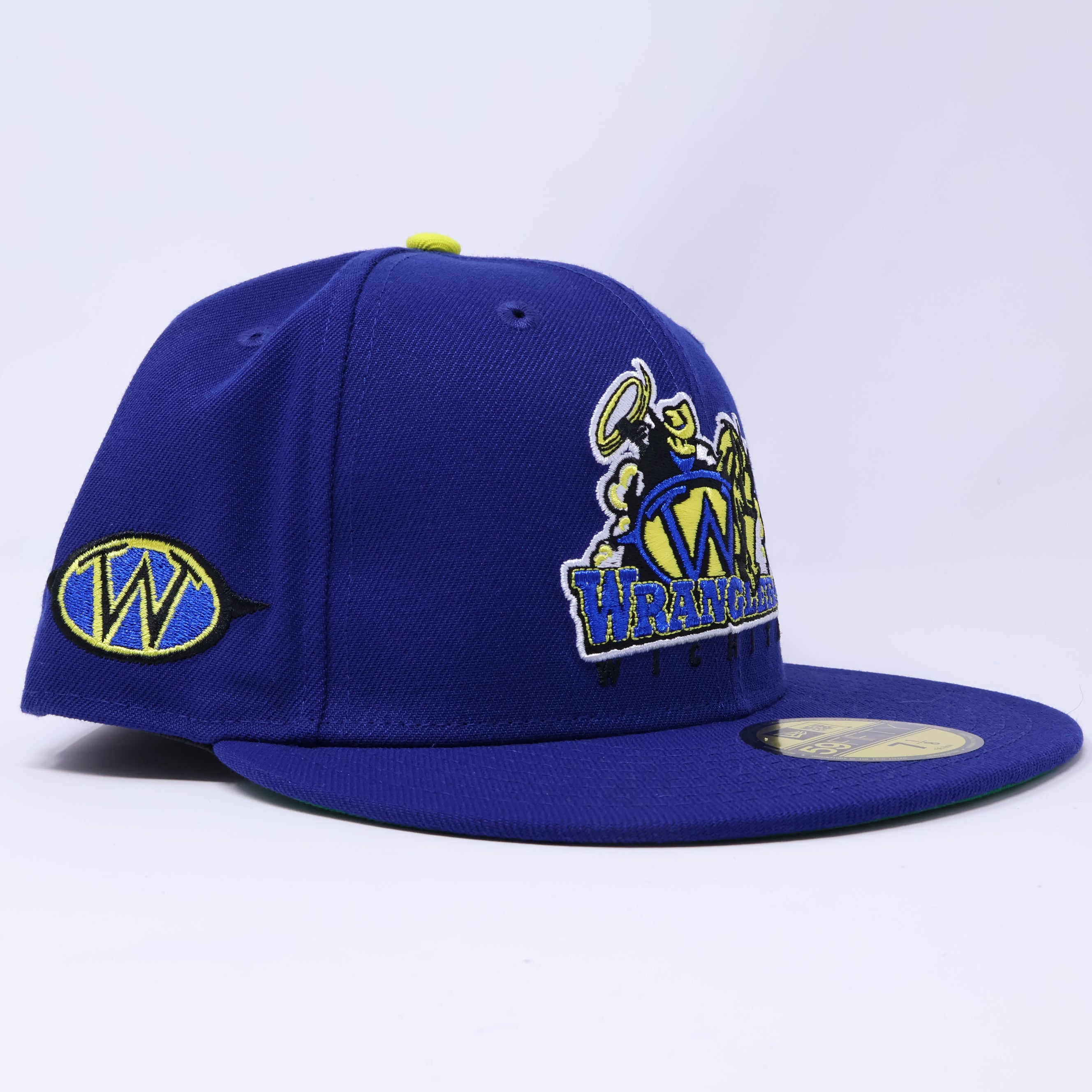 NWT 1/8 Blue Wichita Wranglers Minor League 59fifty New Era Fitted Hat Cap