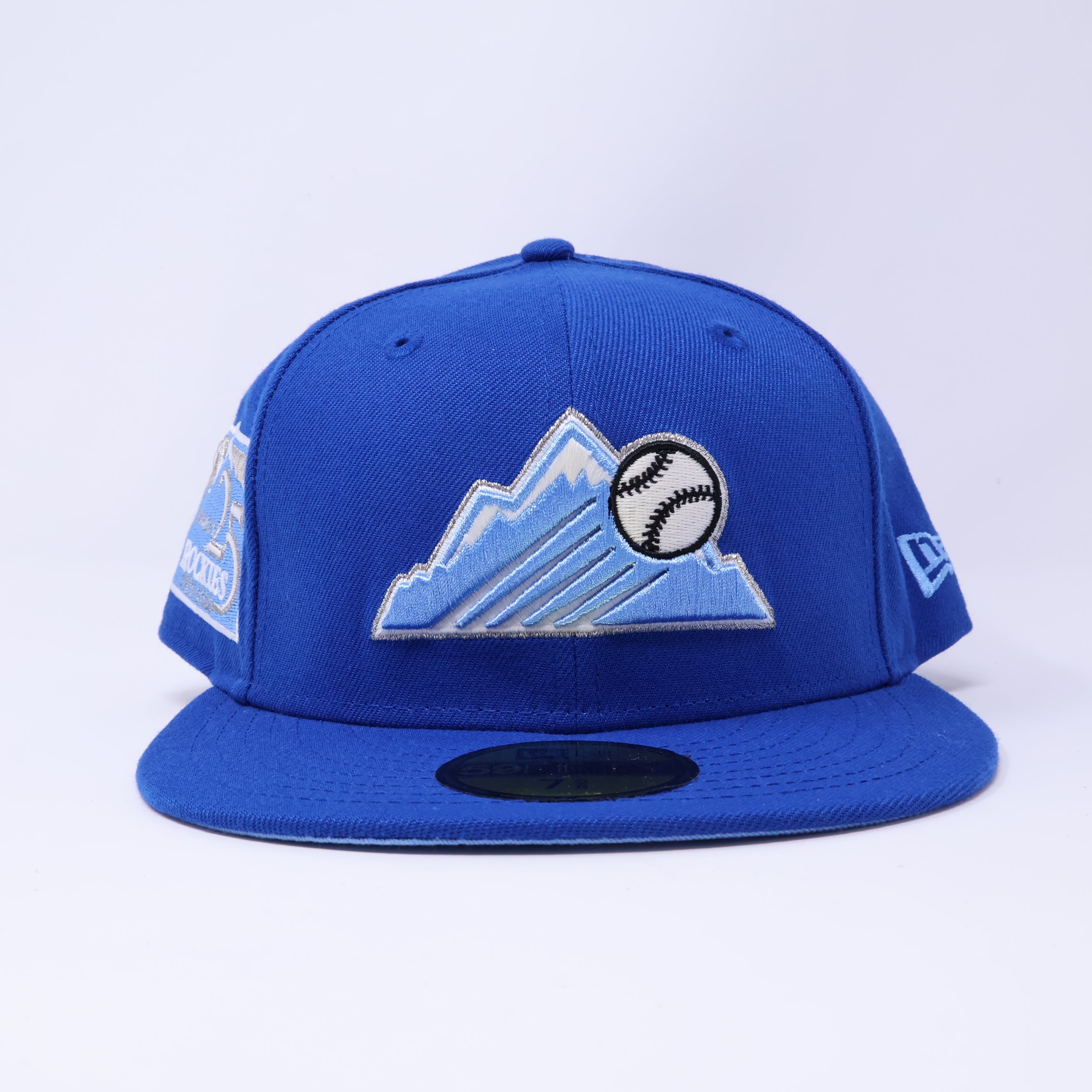 NWT 5/8 Blue Colorado Rockies 25th Anniversary 59fifty New Era Fitted Hat Ca