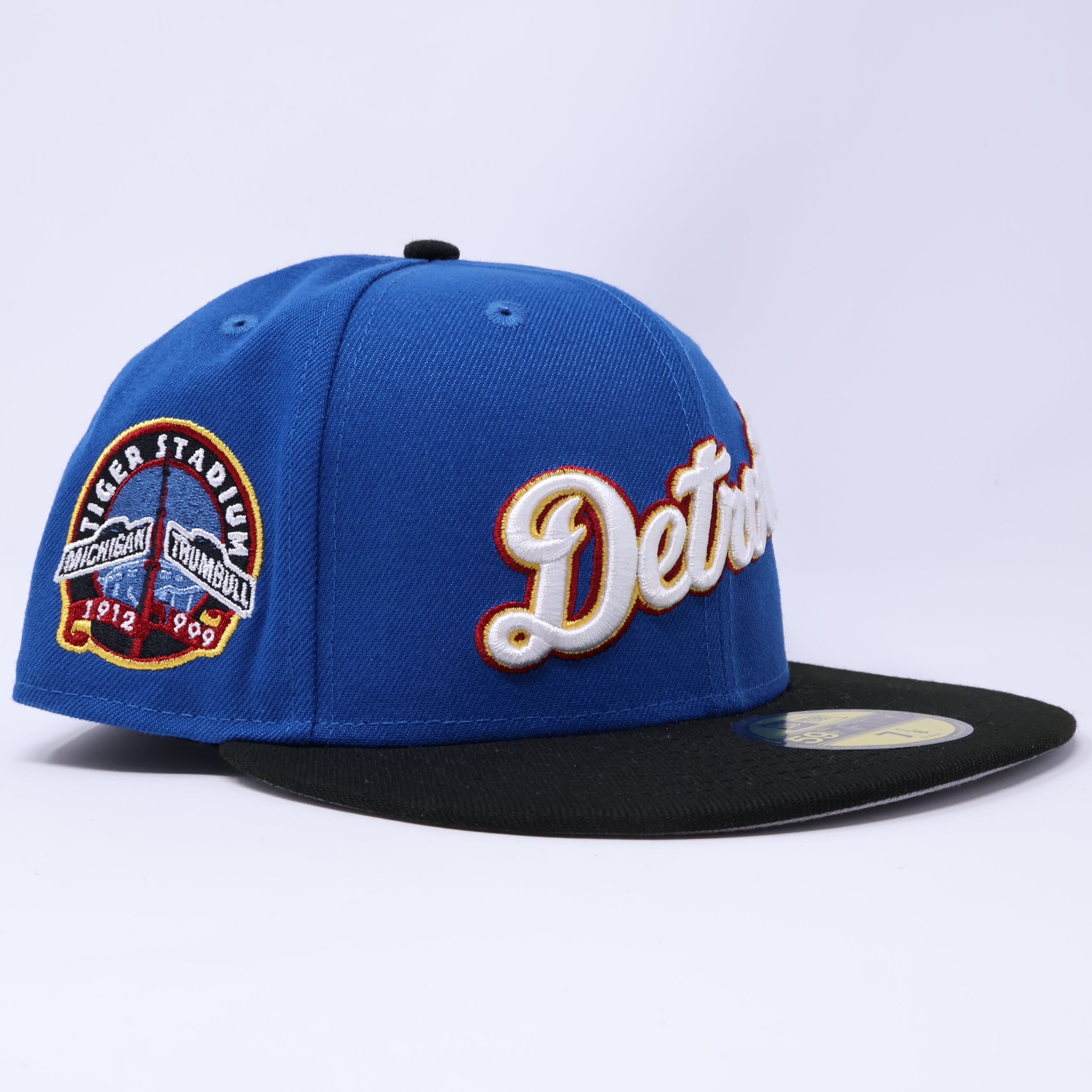 NWT 1/8 Blue Detroit Tigers Michigan Trumball 59fifty New Era Fitted Hat Cap