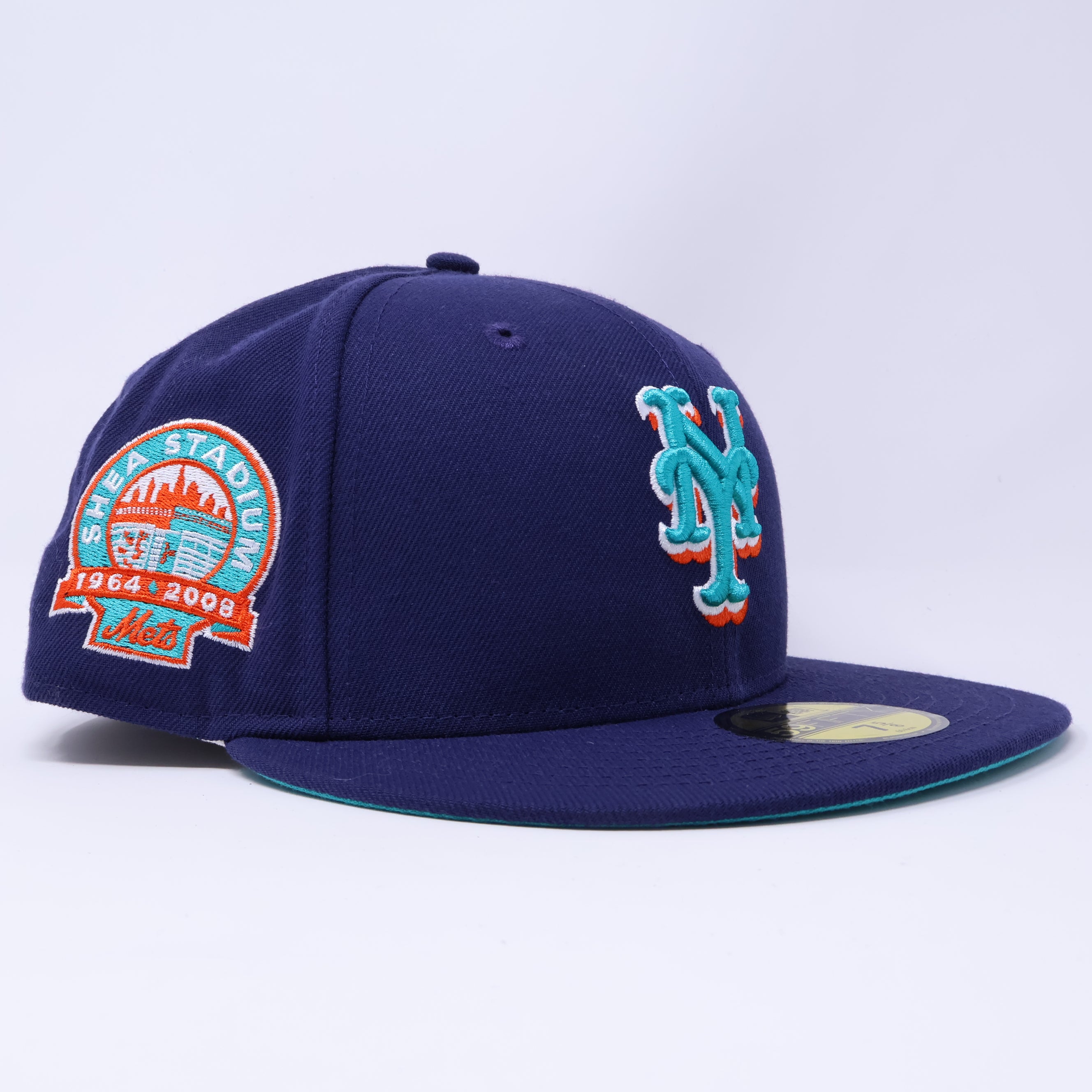 NWT 5/8 Navy New York Mets Shea Stadium 59fifty New Era Fitted Hat Cap