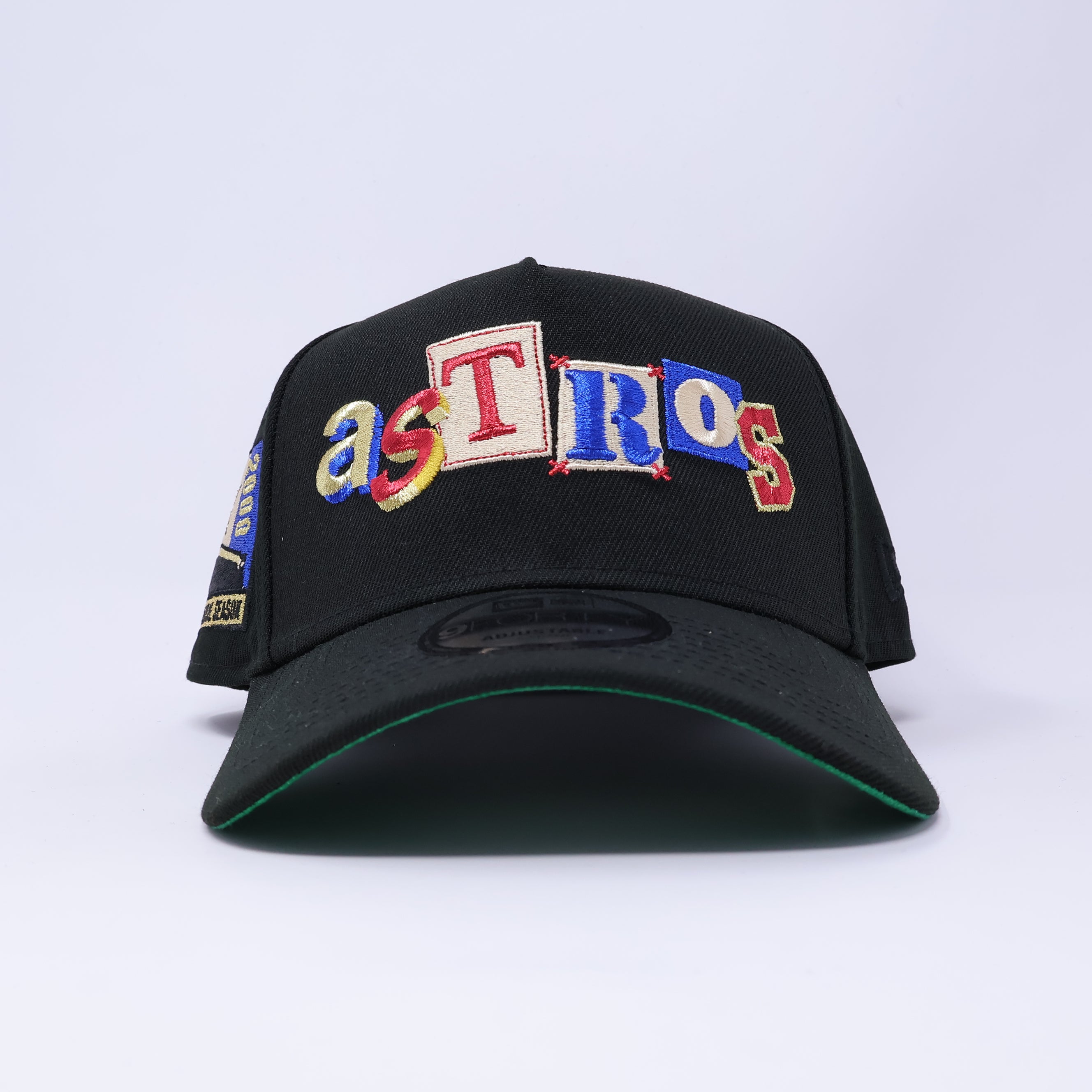 NWT Black Houston Astros 2000 Inaugural Season 9Forty A-Frame New Era Adjustable Snapback Hat 5 Panel