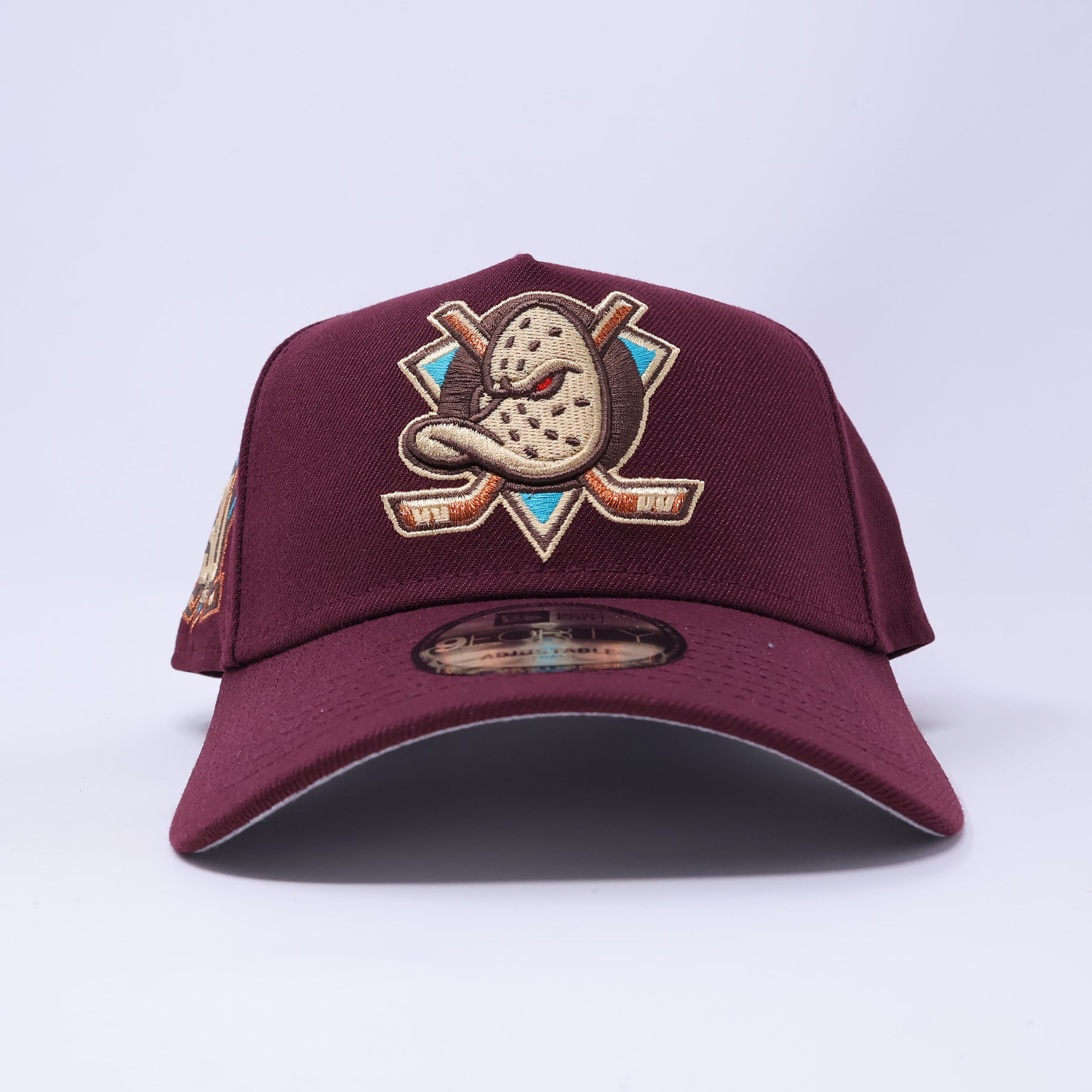 NWT Maroon Anaheim Ducks NHL 9Forty New Era Adjustable Snapback Hat 5 Panel