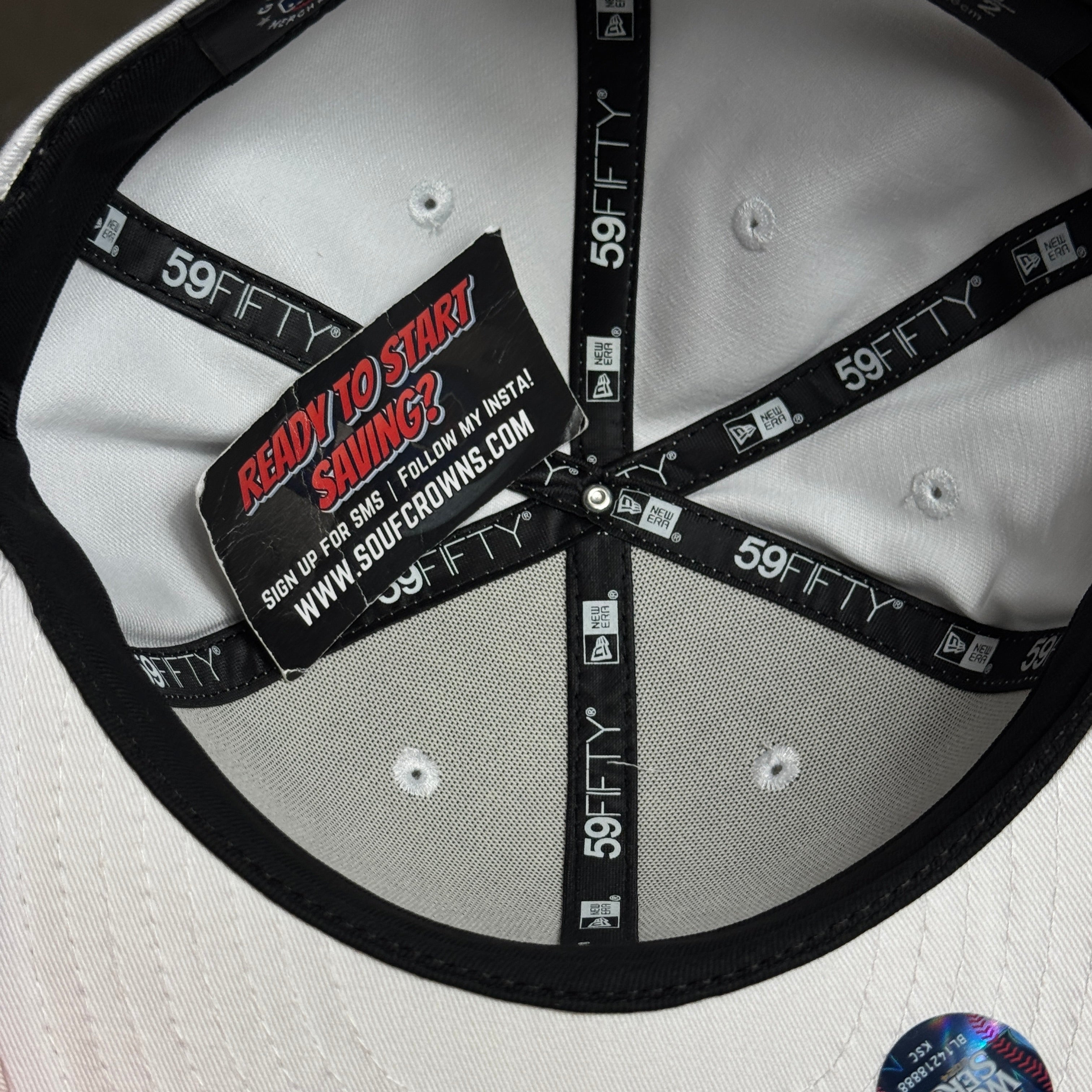NWT White Los Angeles Dodgers 2024 World Series 59fifty New Era Fitted Hat Cap