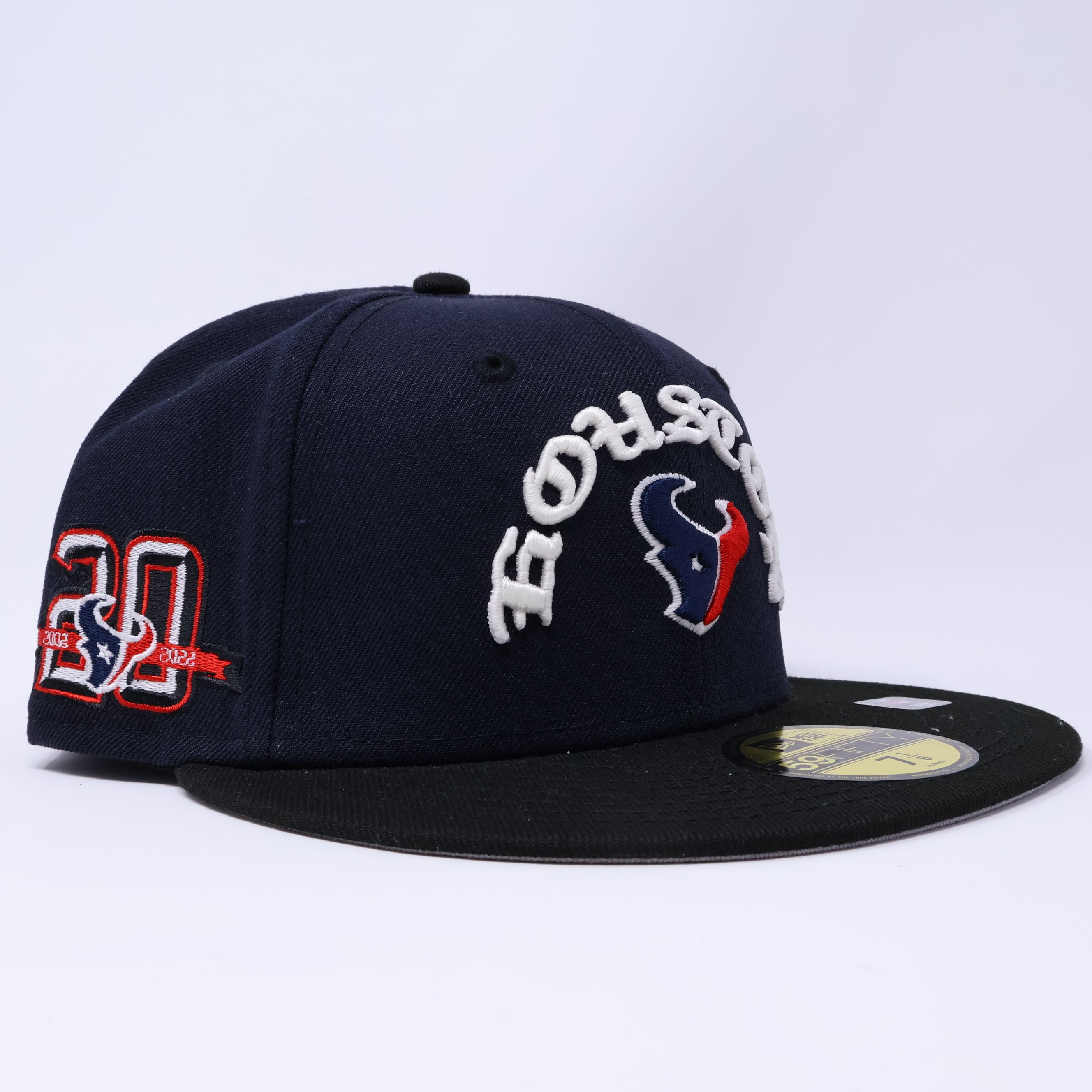 NWT 1/8 Navy Houston Texans NFL 59fifty New Era Fitted Hat Cap