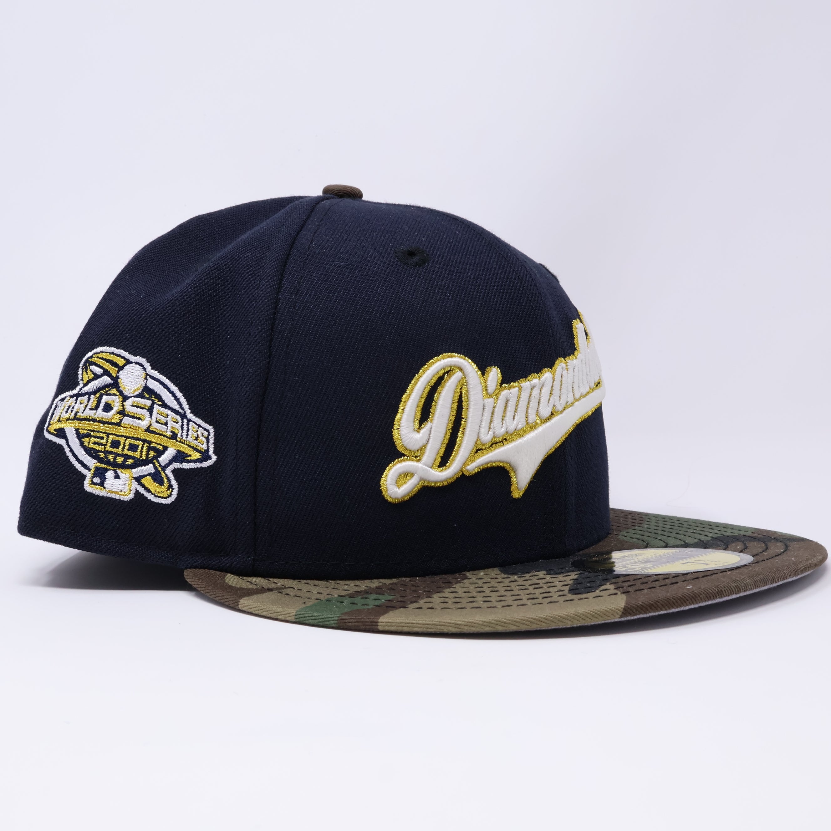 NWT 1/4 Navy Arizona Diamondbacks 2001 World Series 59fifty New Era Fitted Hat Cap