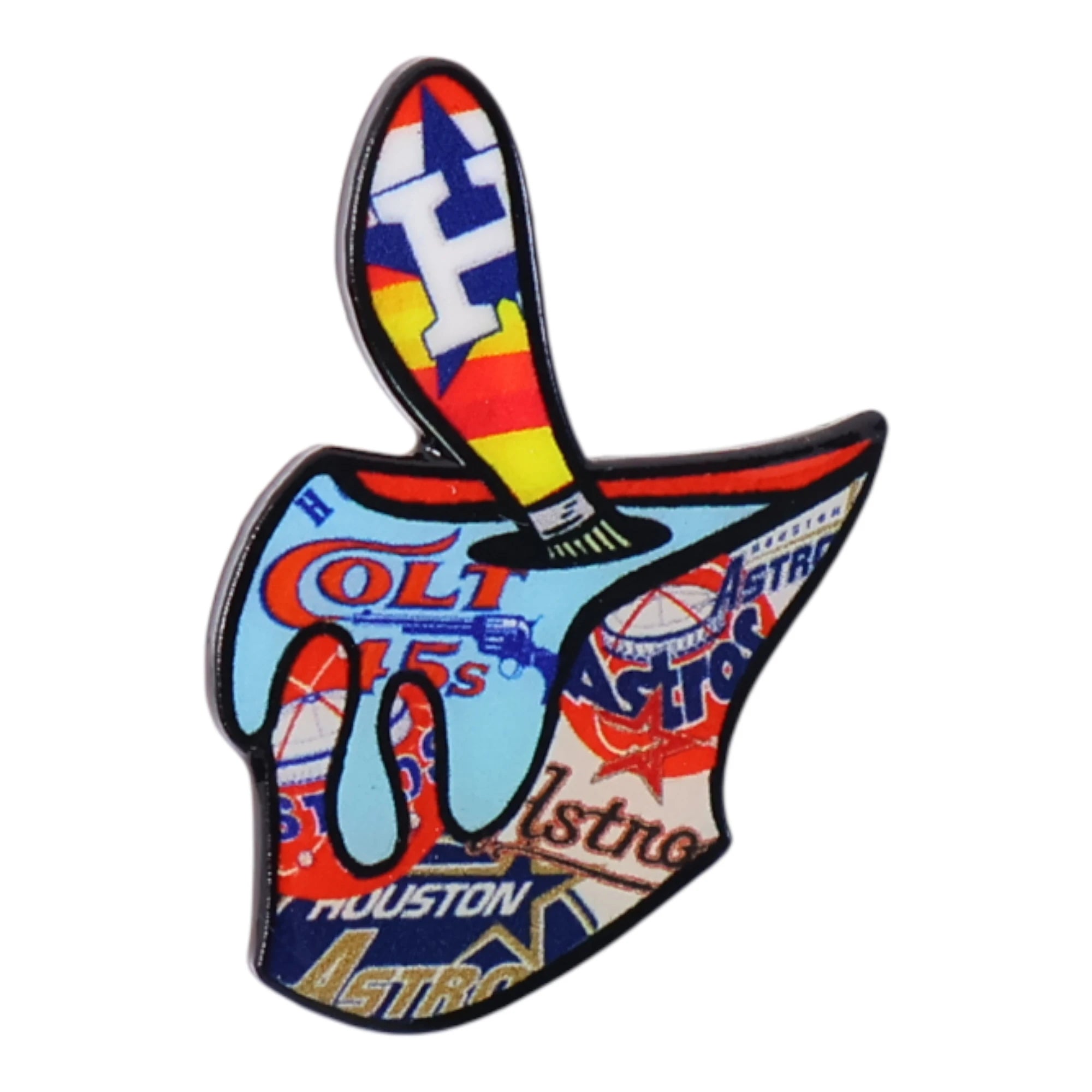 Paint Bucket Houston Teams Graphic Pin