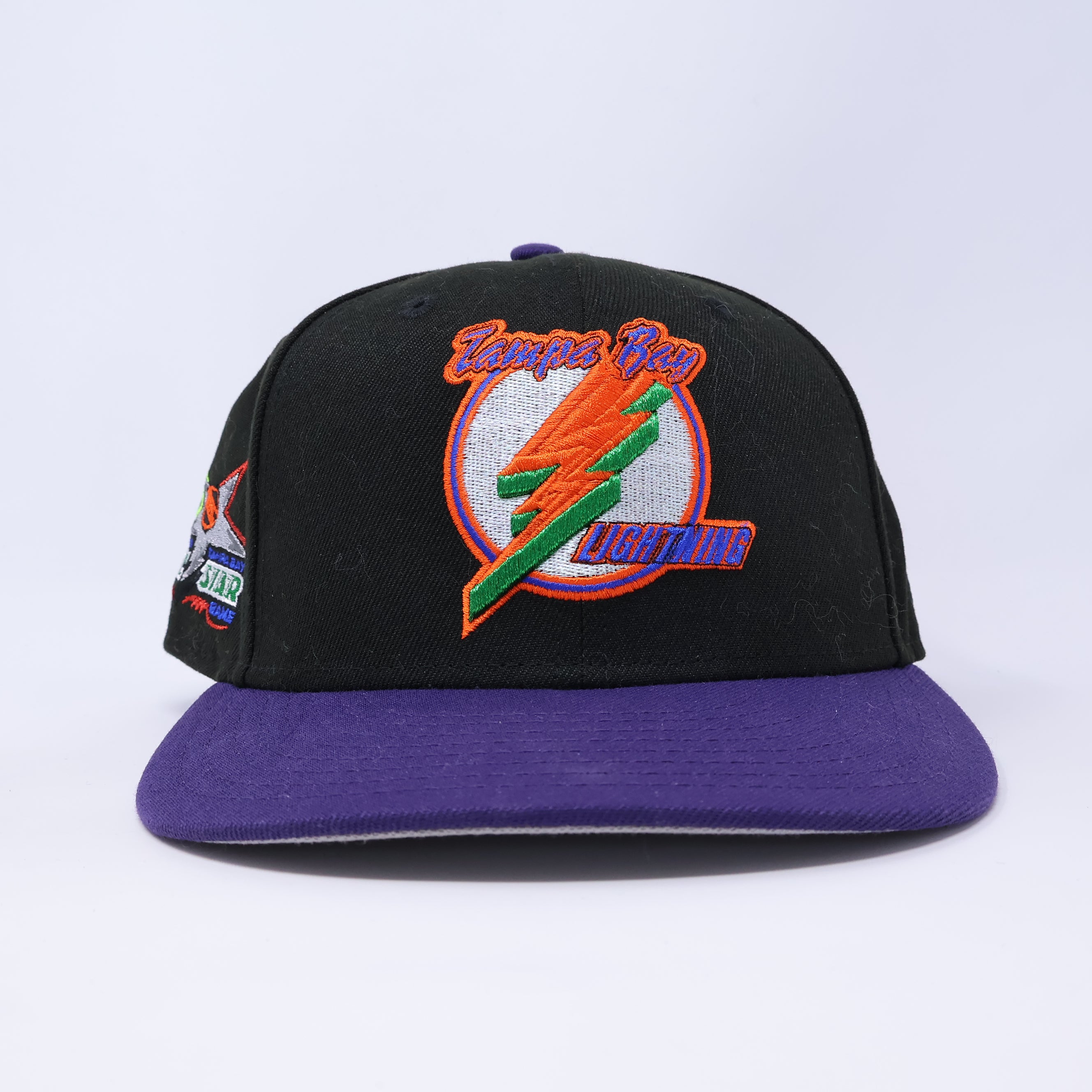USED 3/8 Black Tampa Bay Lightning NHL 59fifty New Era Fitted Hat Cap