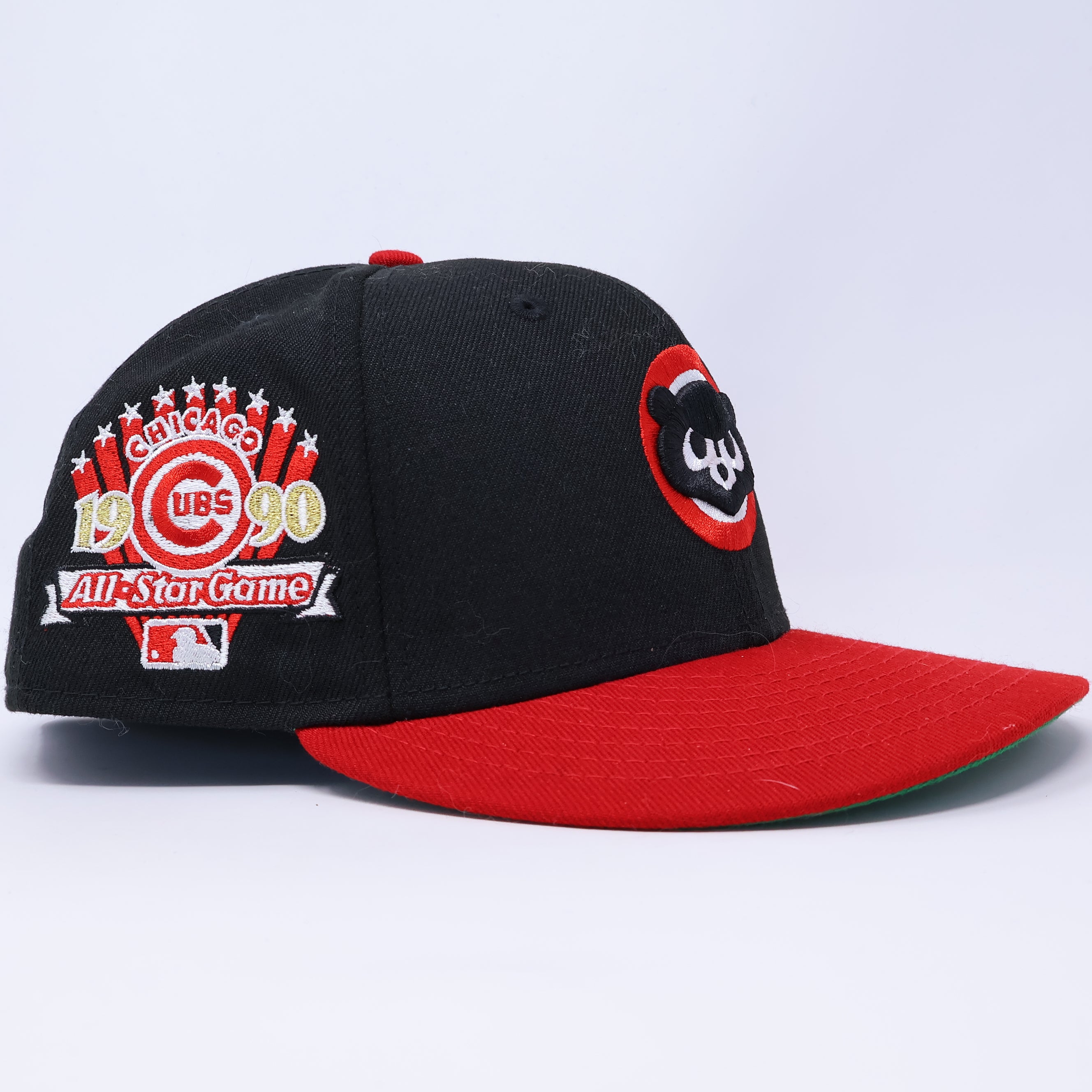 USED 3/8 Black Chicago Cubs 1990 All-Star Game 59fifty New Era Fitted Hat Cap