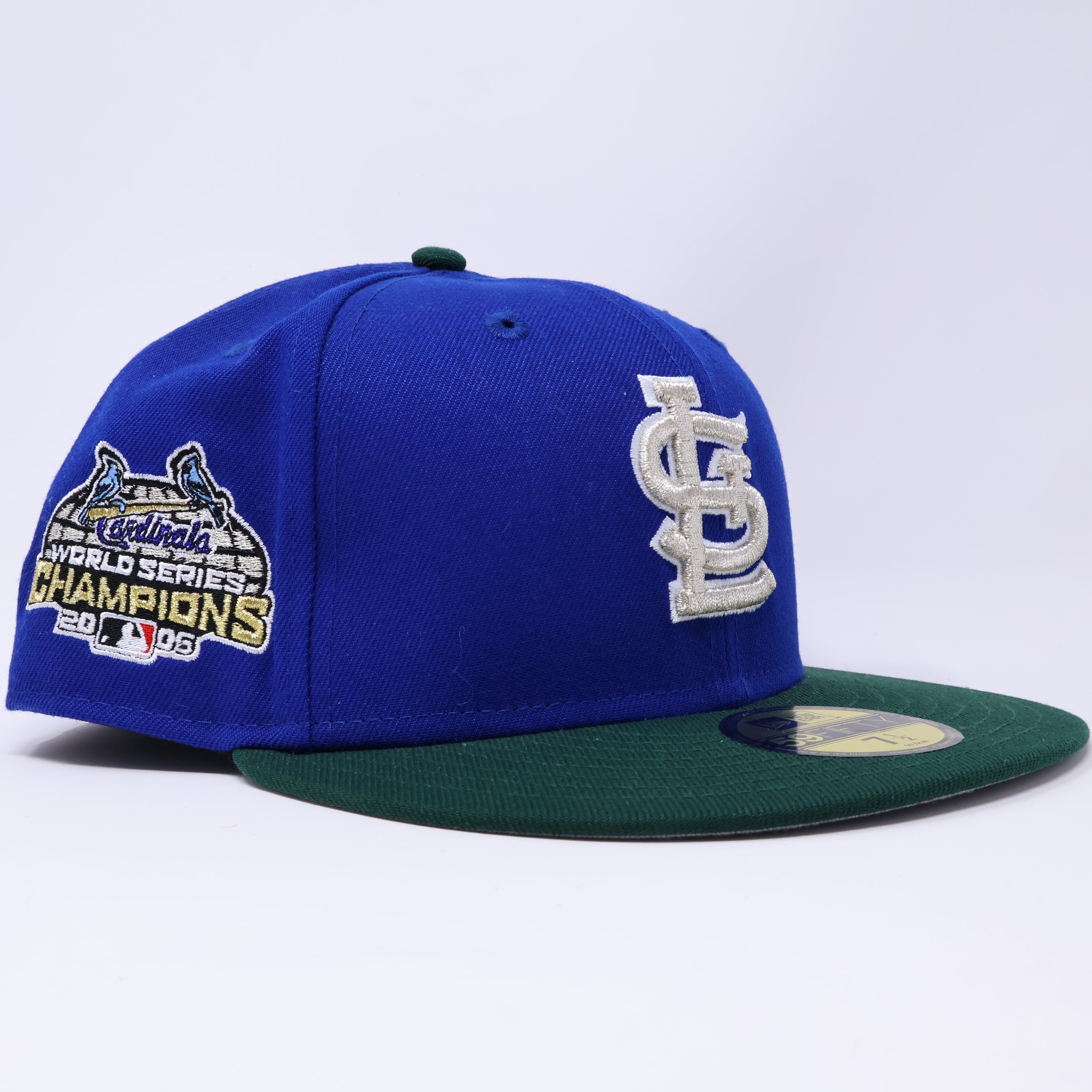 NWT 1/2 Blue St. Louis Cardinals 2006 World Series 59fifty New Era Fitted Hat Cap