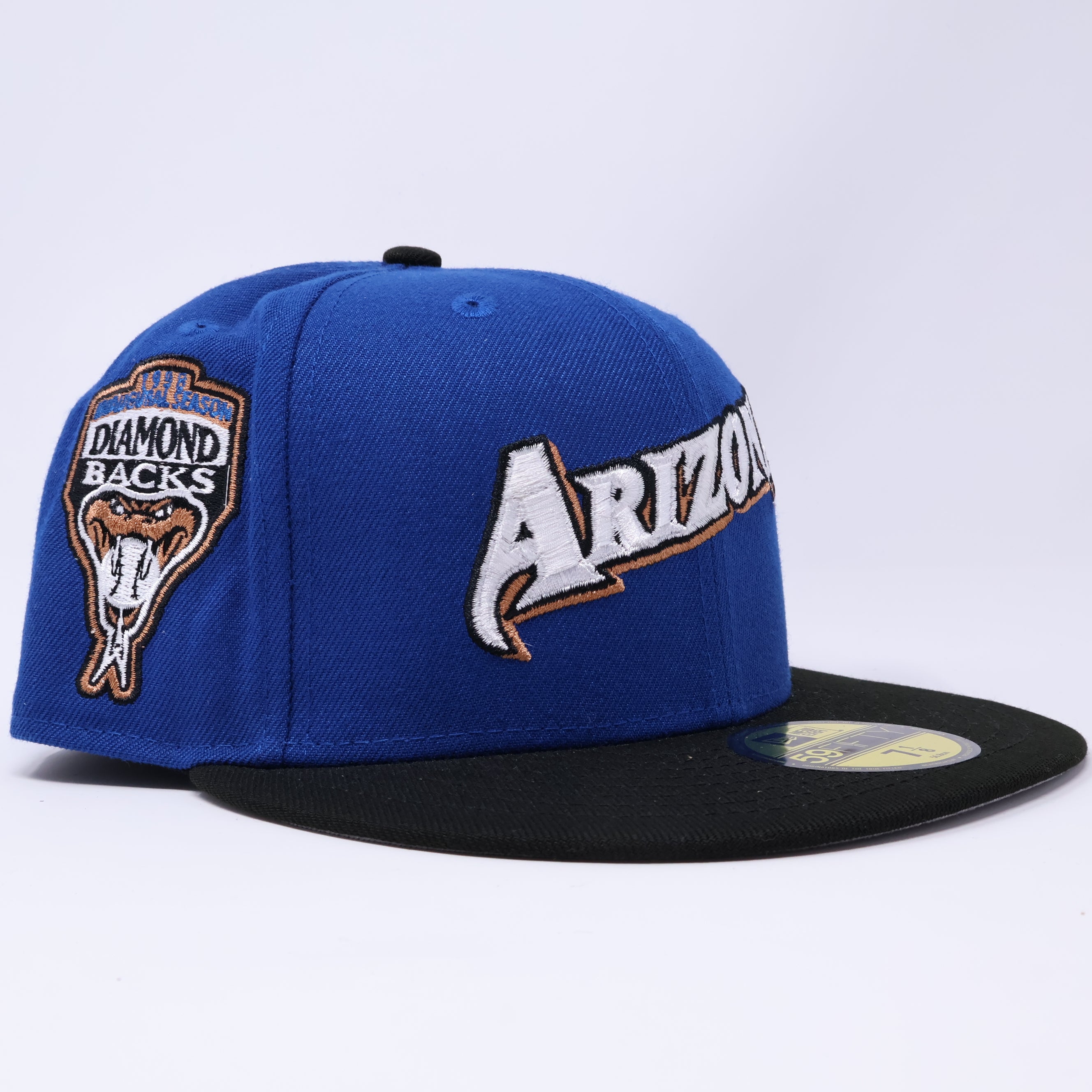 NWT 1/8 Blue Arizona Diamondbacks 1998 Inaugural Season 59fifty New Era Fitted Hat Cap