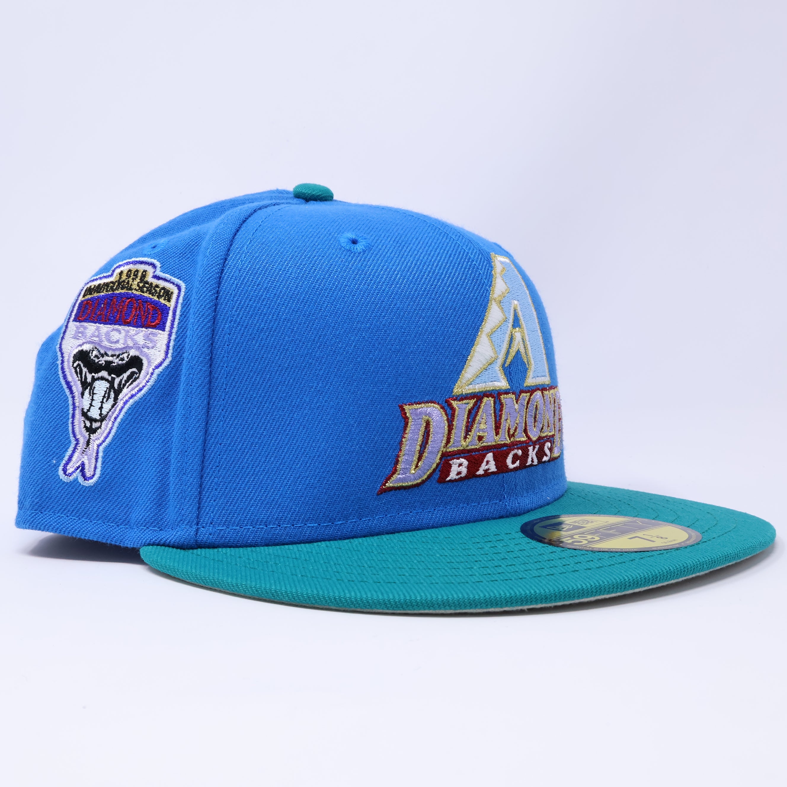 NWT 1/8 Blue Arizona Diamondbacks 1998 Inaugural Season 59fifty New Era Fitted Hat Cap