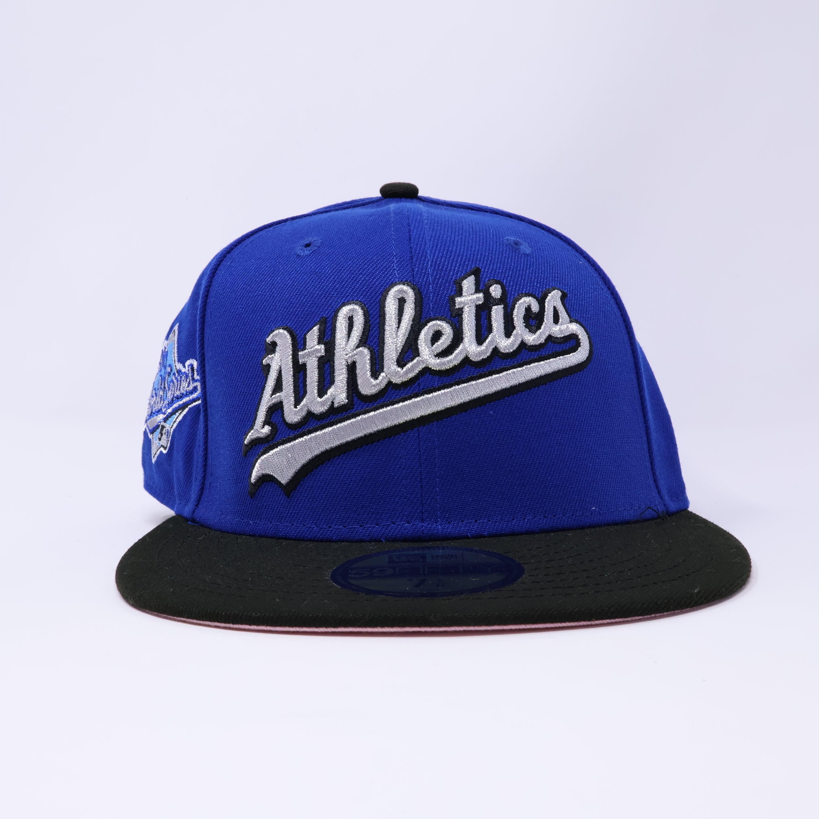 NWT 1/8 Blue Oakland Athletics 1989 World Series 59fifty New Era Fitted Hat Cap
