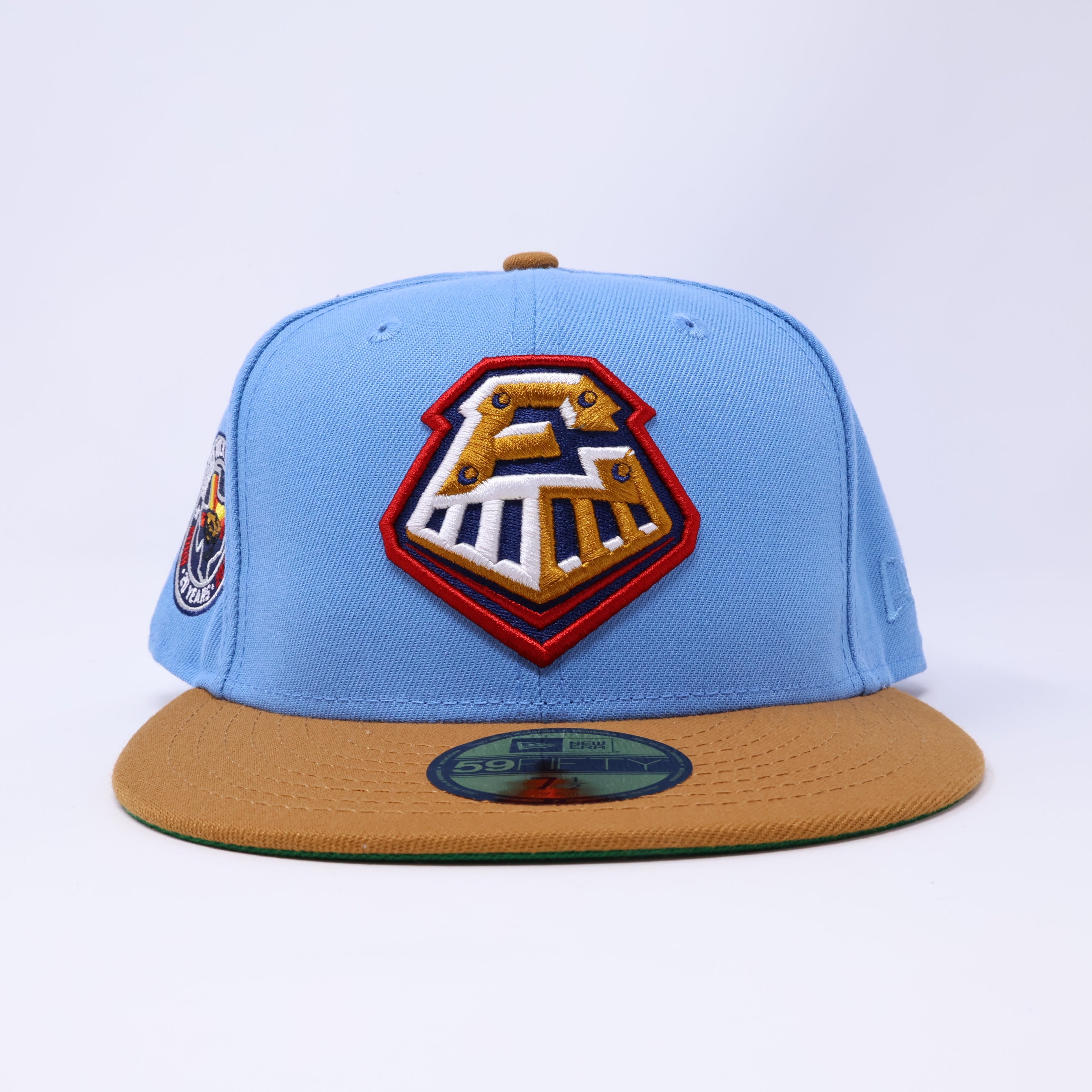 NWT 7 1/2 Blue Round Rock Express Minor League 59fifty New Era Fitted Hat Cap