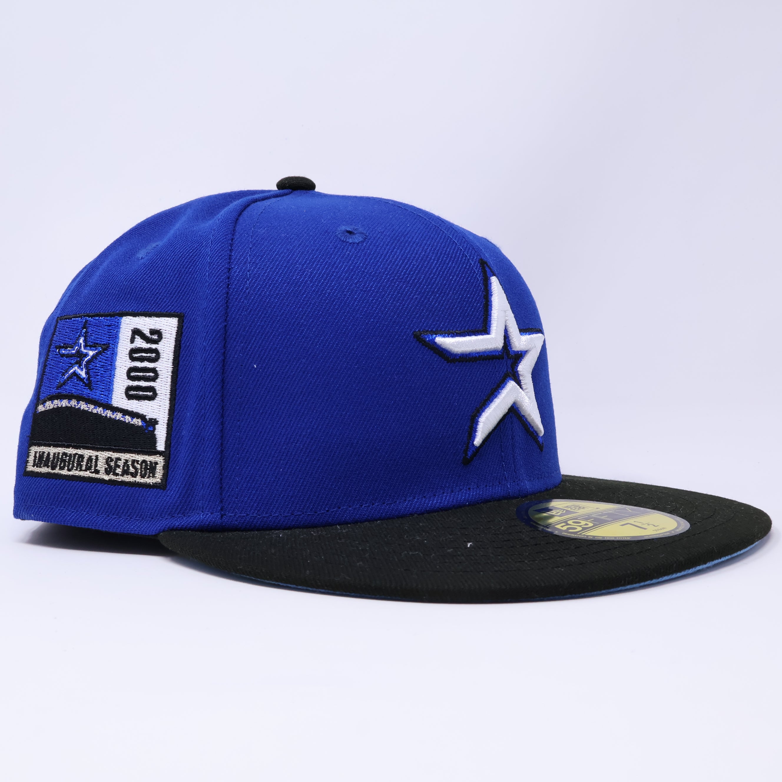 NWT 1/2 Blue Houston Astros 2000 Inaugural Season 59fifty New Era Fitted Hat Cap