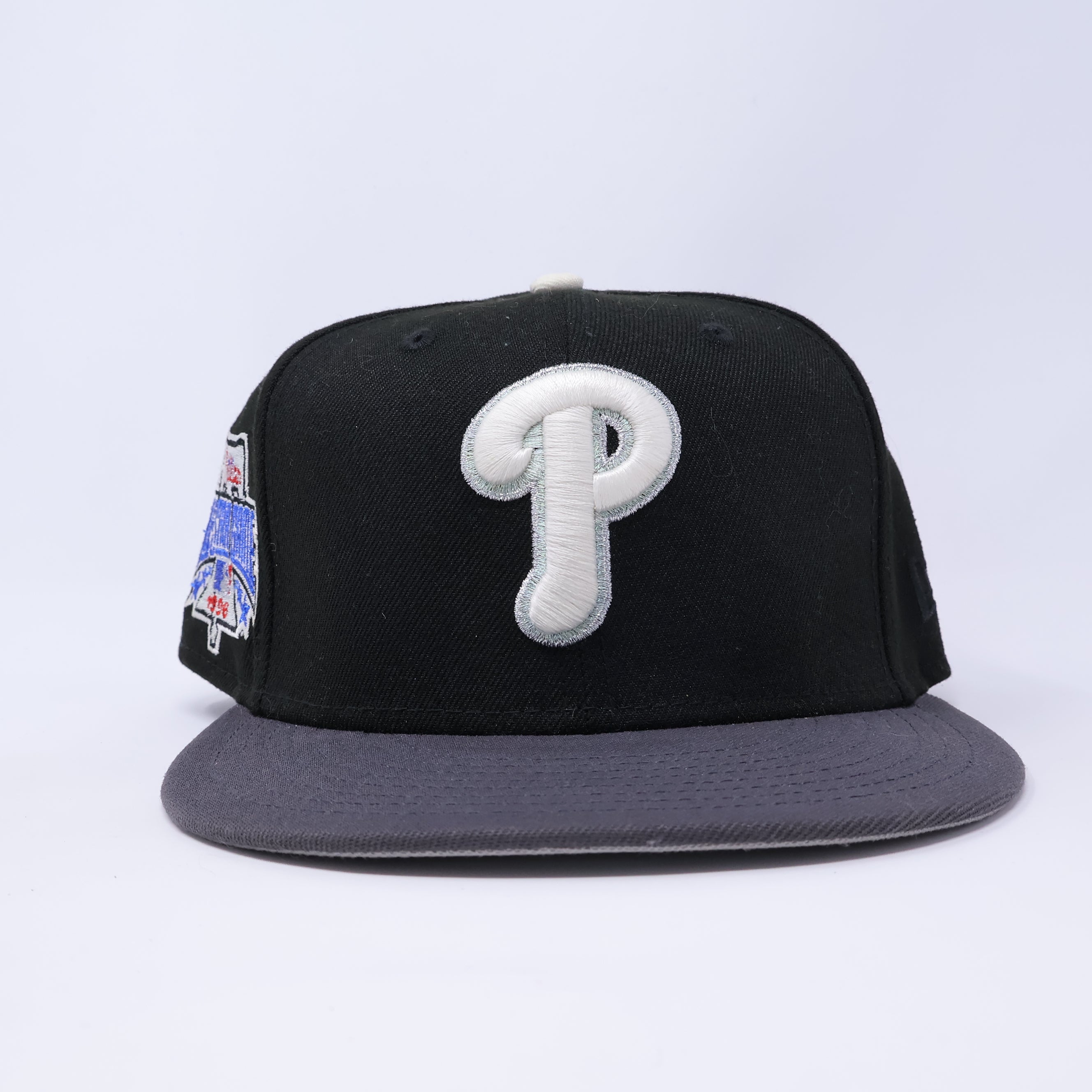 USED 1/2 Black Philadelphia Phillies 1996 All-Star Game 59fifty New Era Fitted Hat Cap