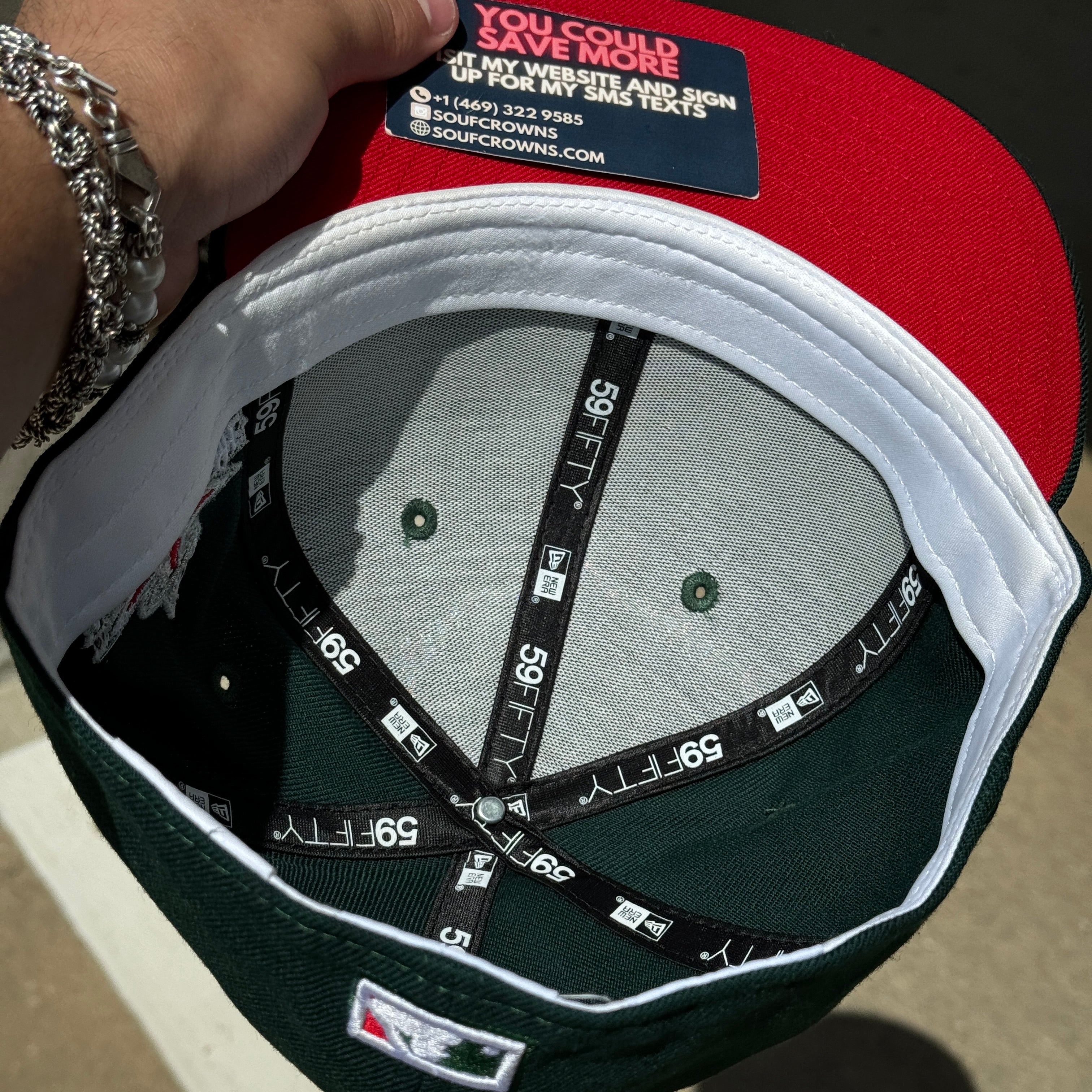 USED 3/4 Green California Angels 2010 All Star Game 59fifty New Era Fitted Hat Cap